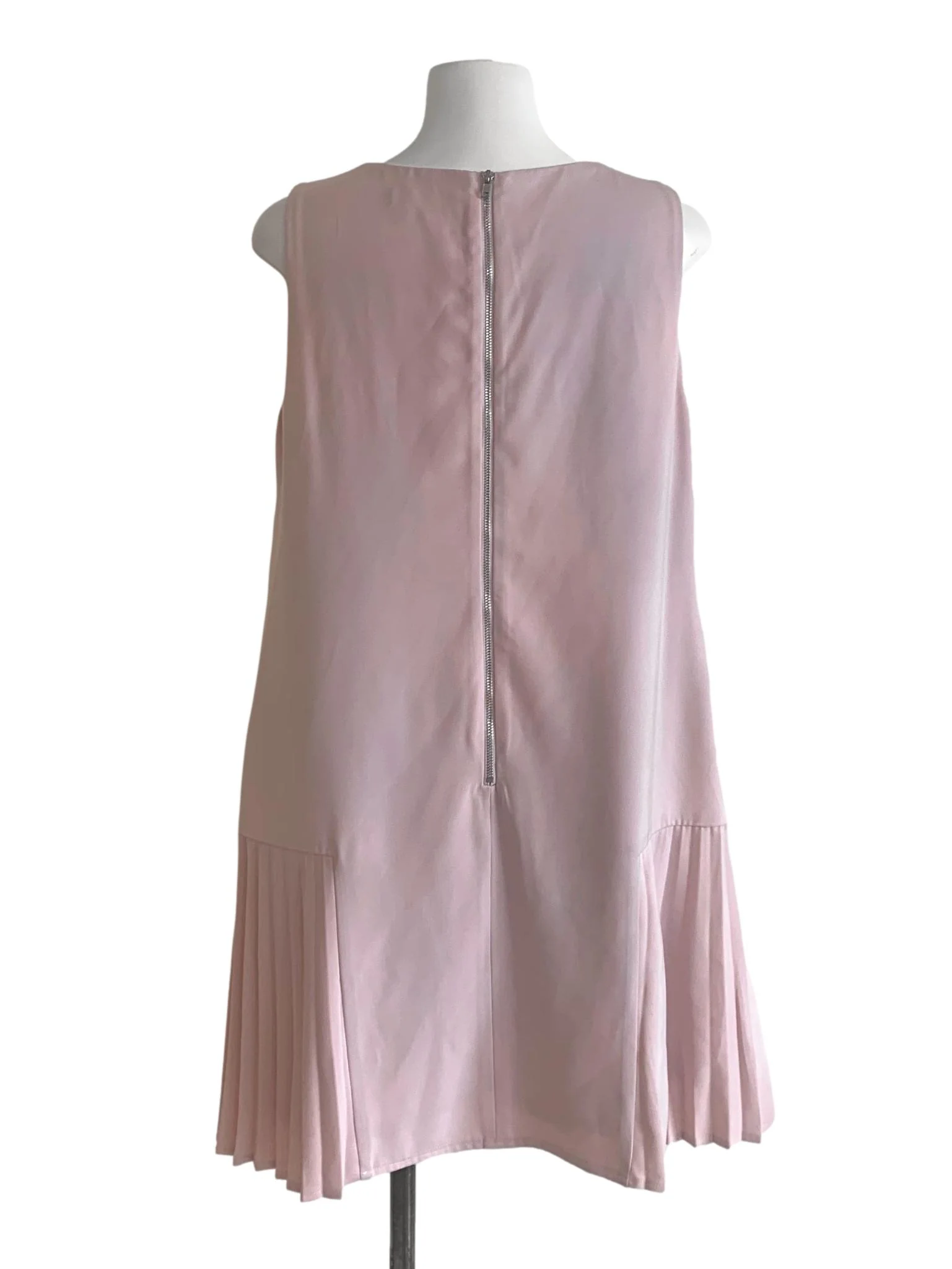Crepe Pink Trapezoid Dress LB - Image 2