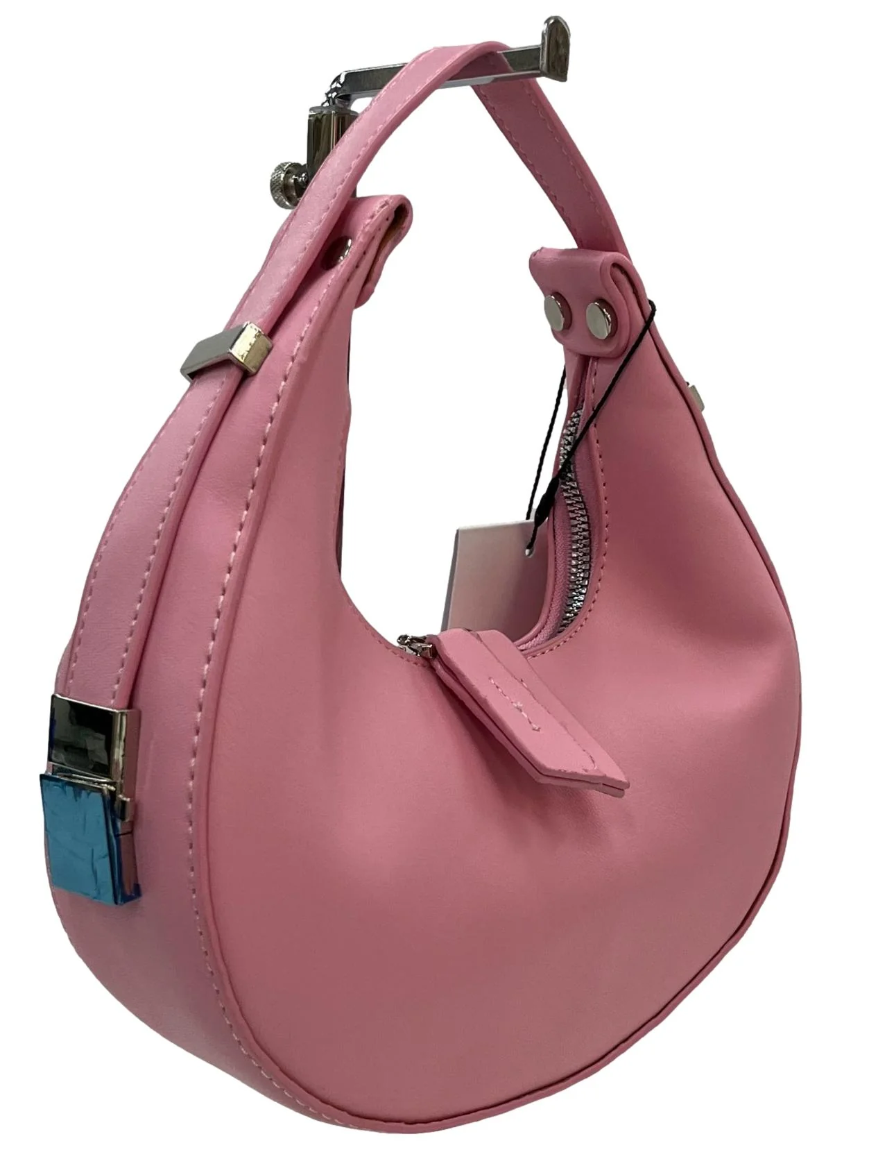 Crescent Shoulder Bag - Pink - Image 2