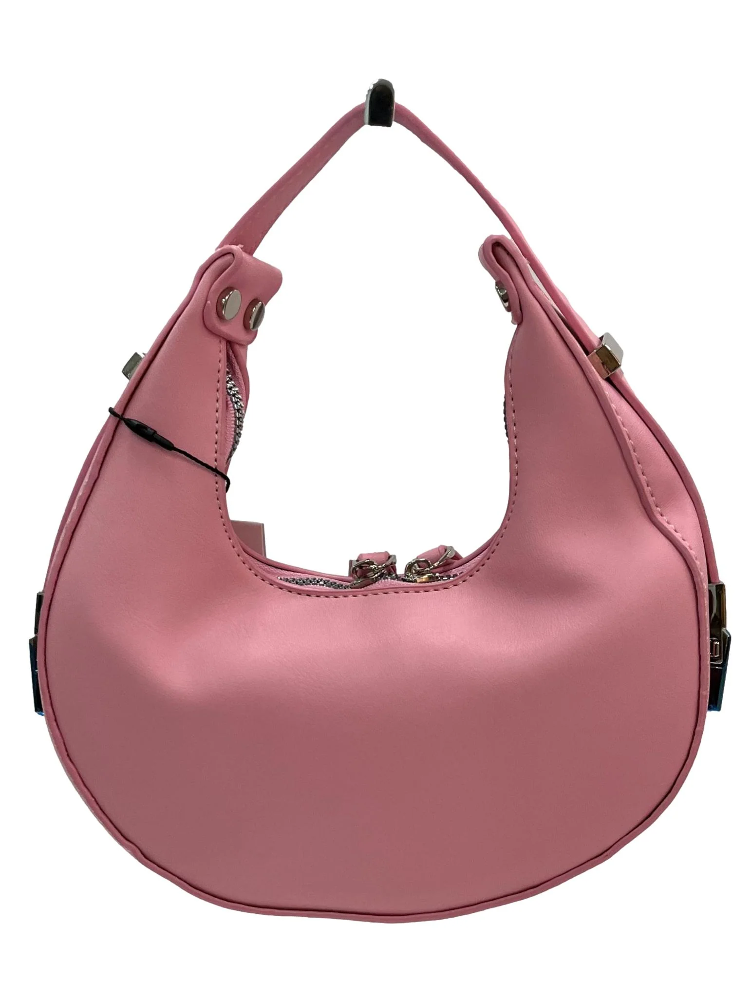 Crescent Shoulder Bag - Pink - Image 3