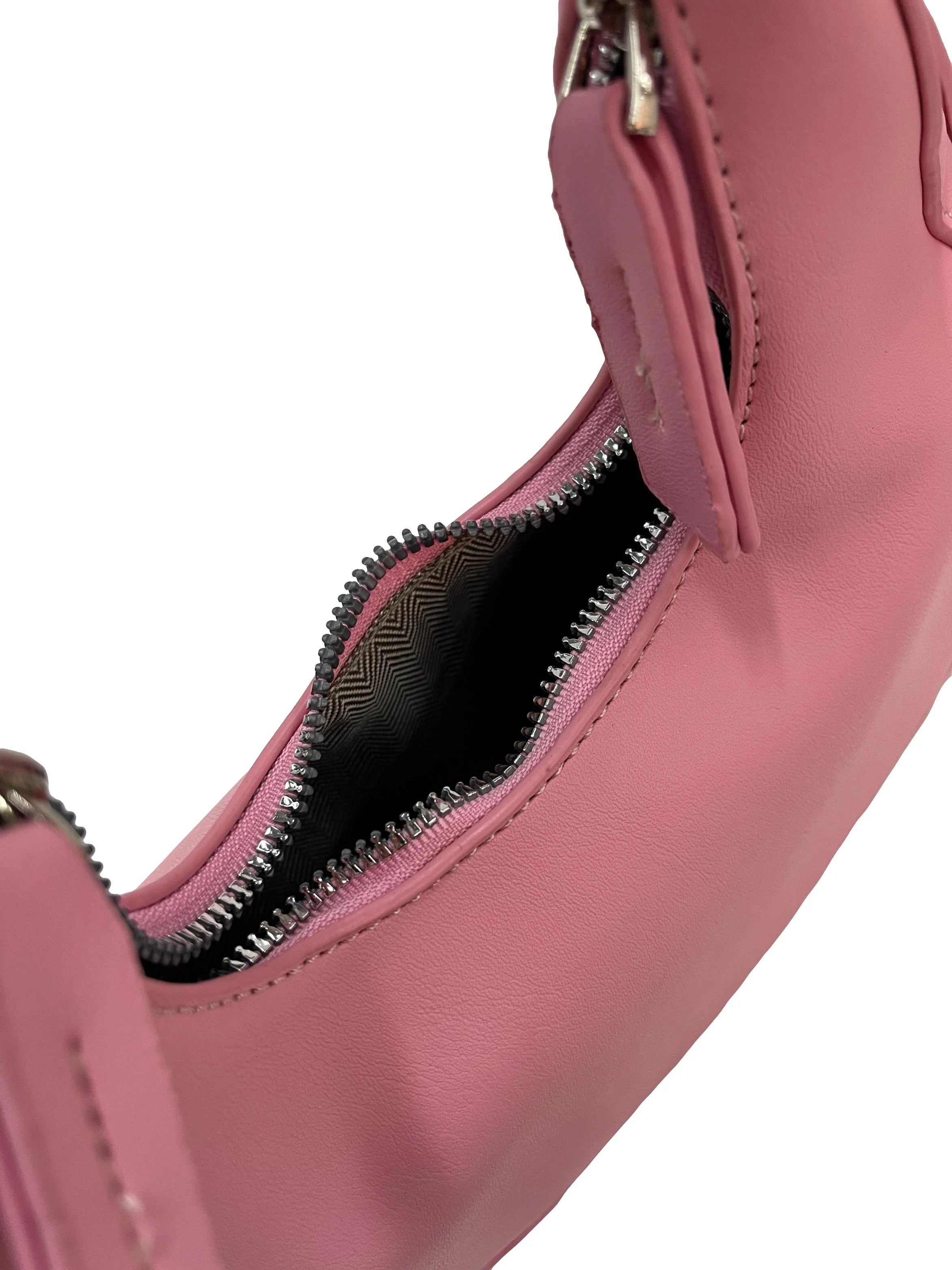 Crescent Shoulder Bag - Pink - Image 4