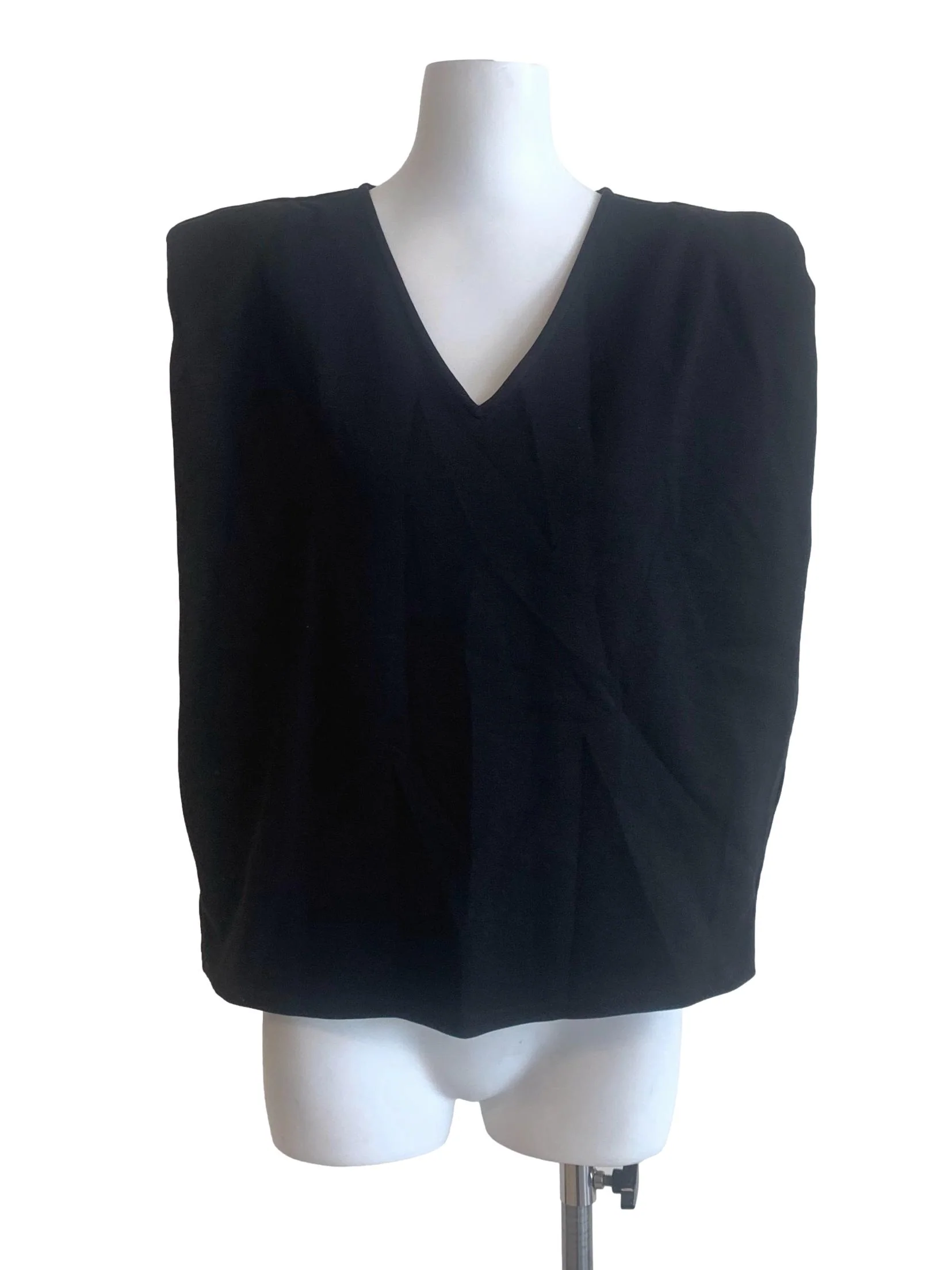 Crow Black Trapezoid Top LB