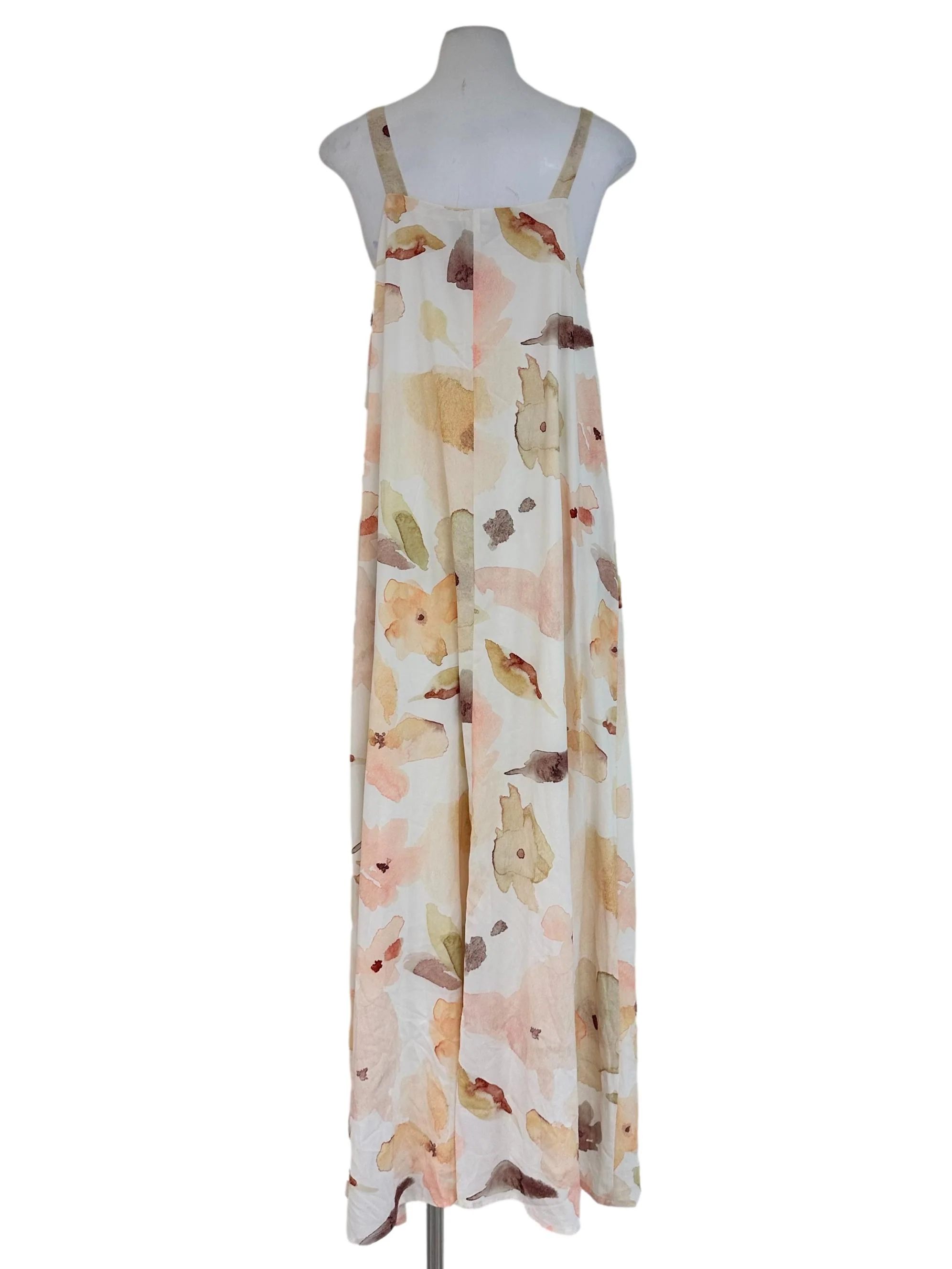 Daisy White Abstract Pattern Maxi Dress - Image 2
