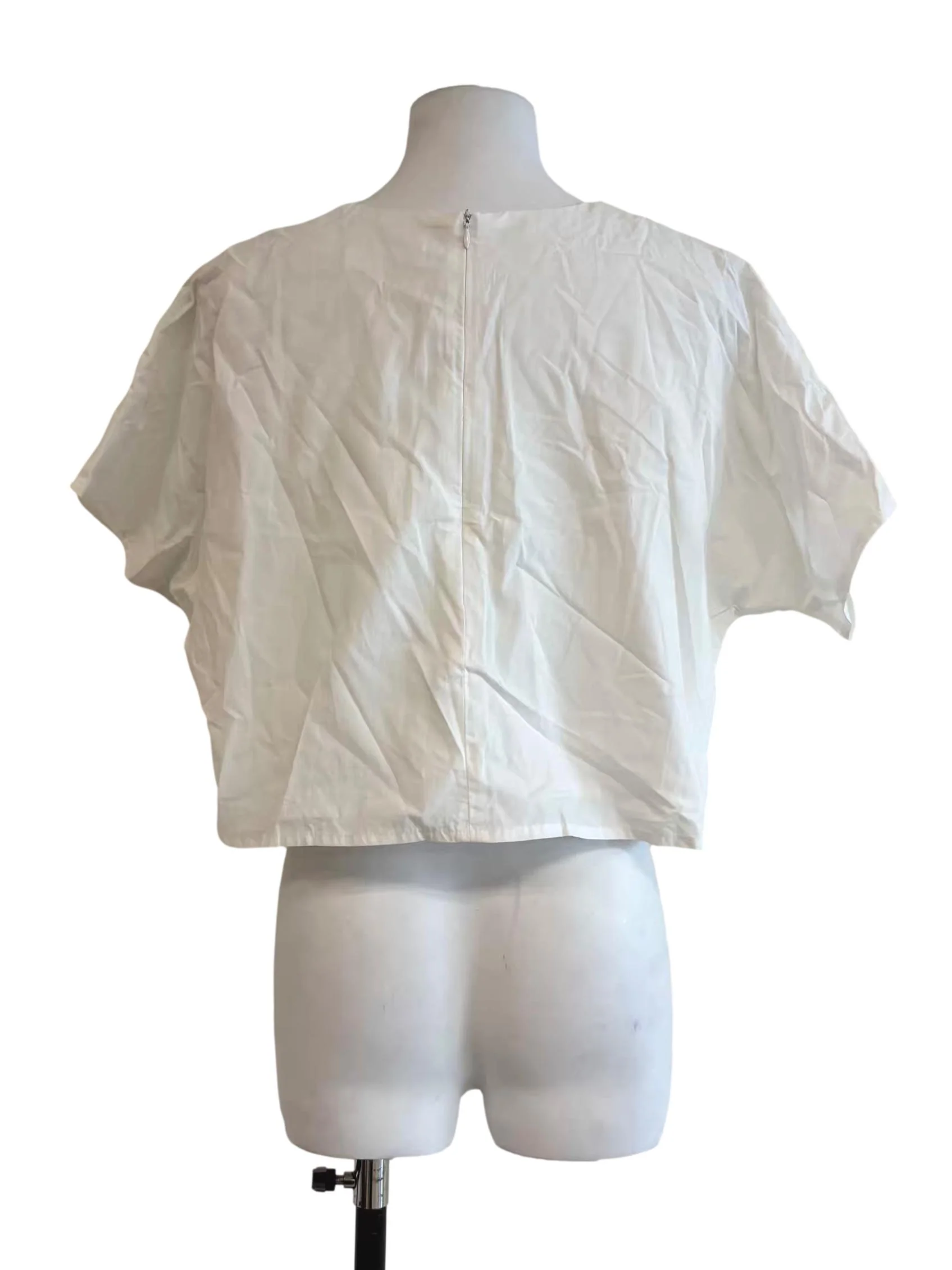 Daisy White Cotton Blouse - Image 2