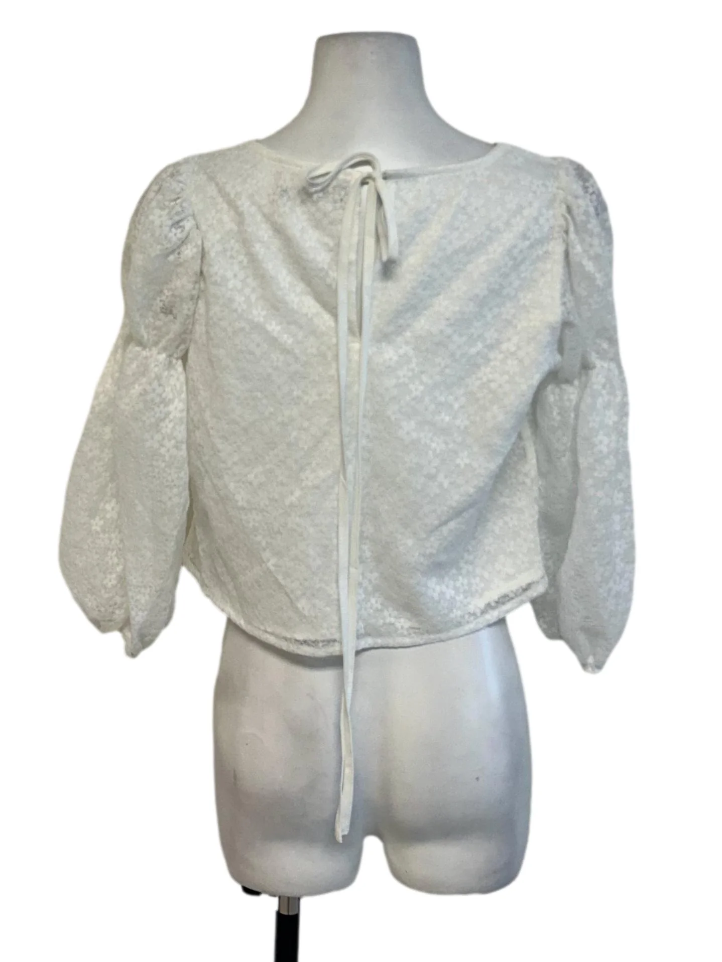 Daisy White Lace Blouse - Image 2