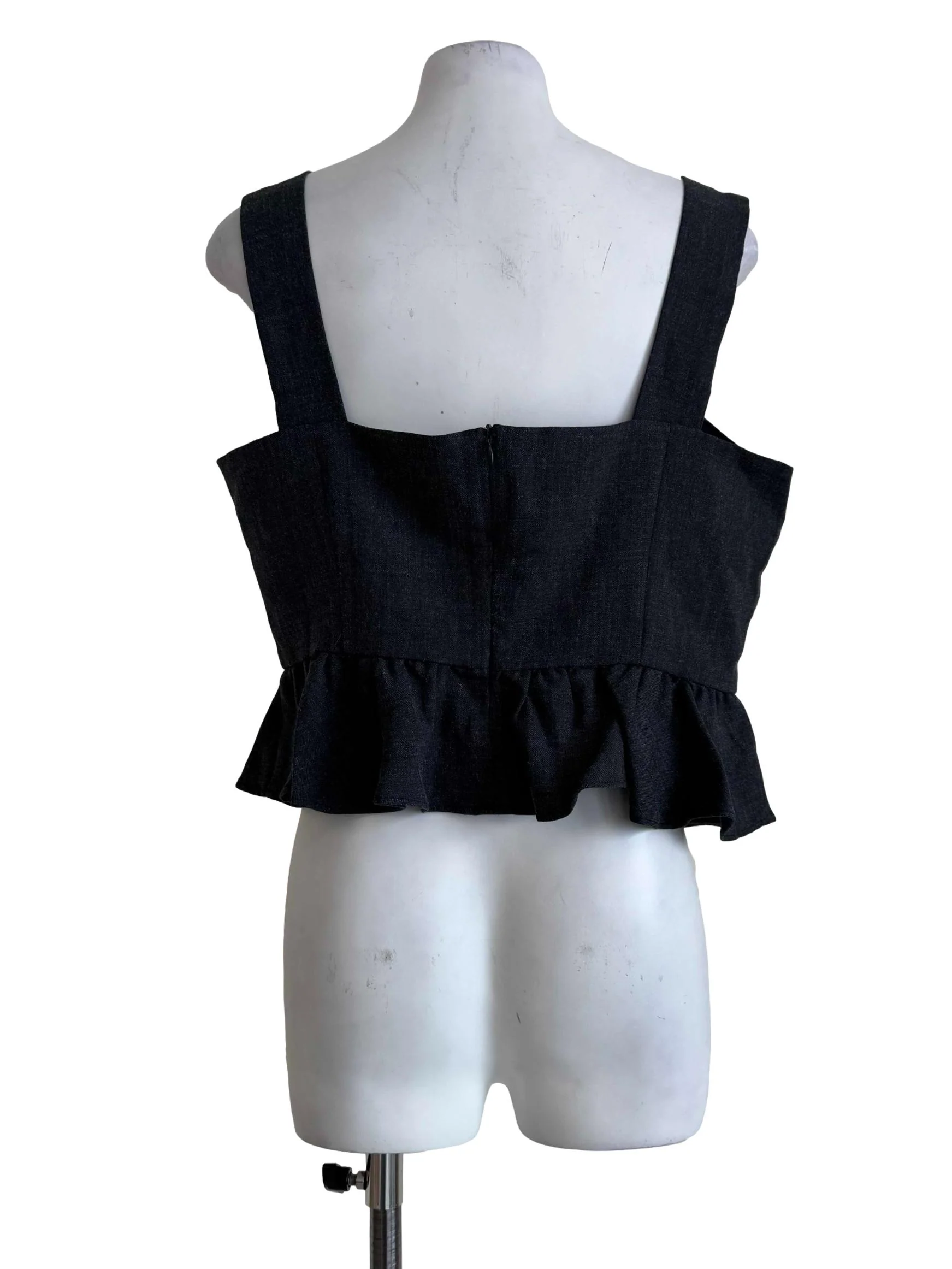 Dark Anchor Sweetheart Neck Top - Image 2