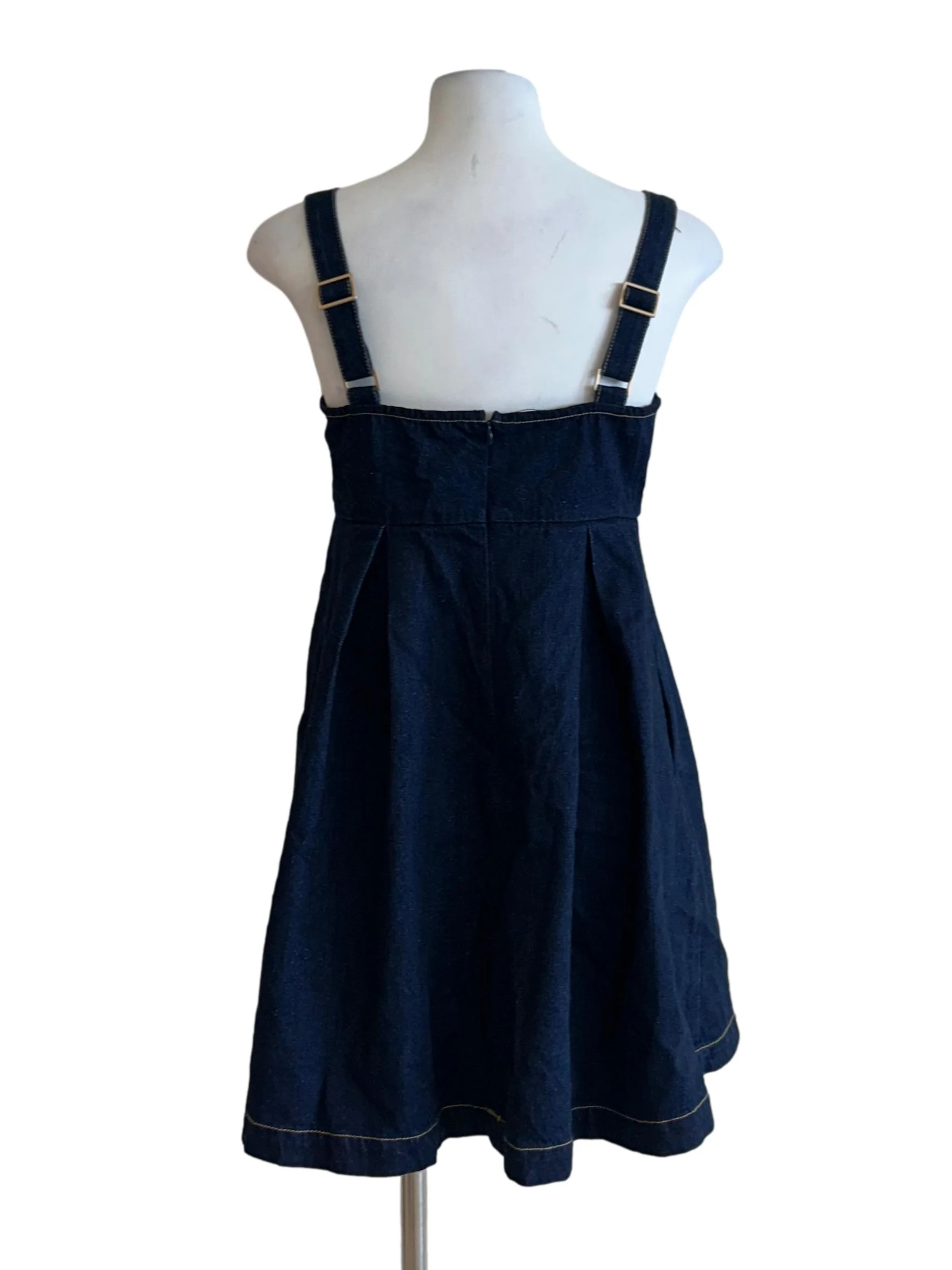 Dark Blue Denim Dress - Image 2