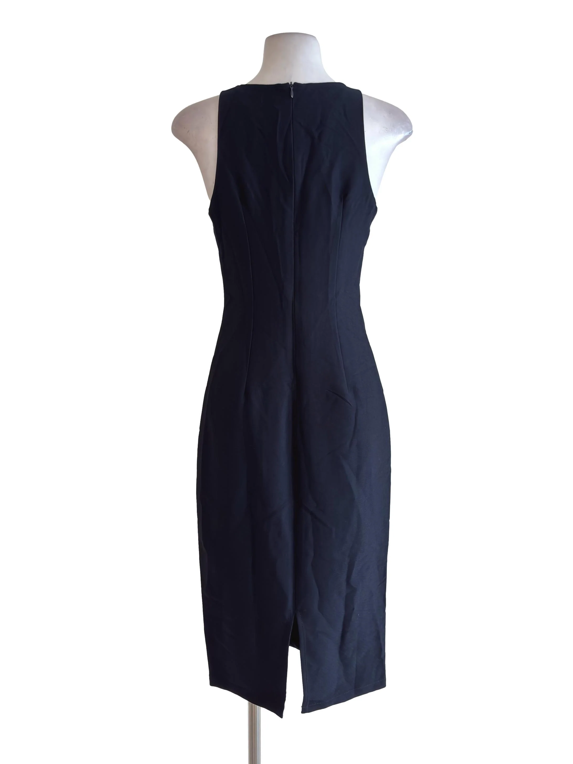 Dark Blue Shift Midi Dress - Image 2