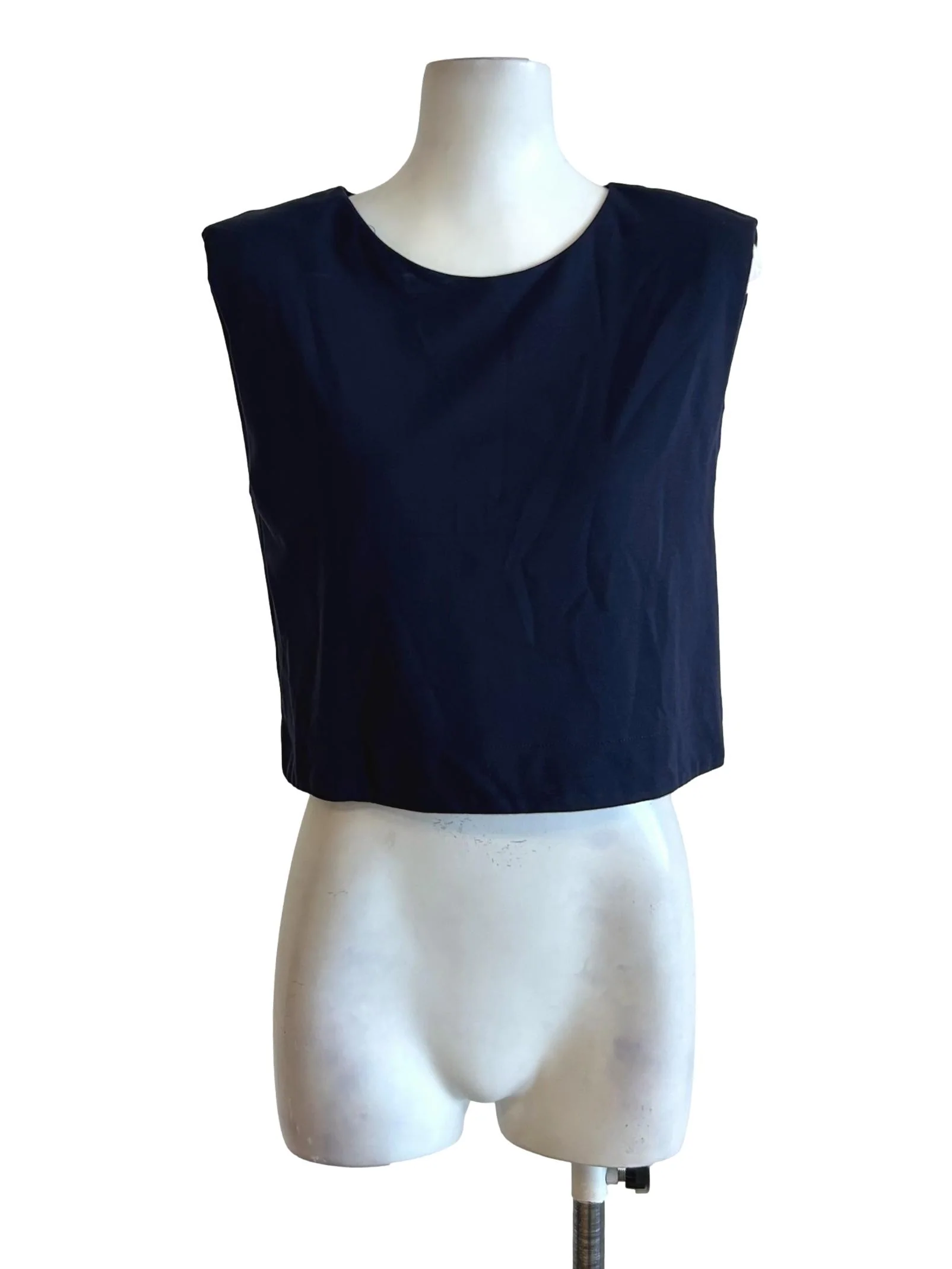 Dark Blue Sleeveless Top