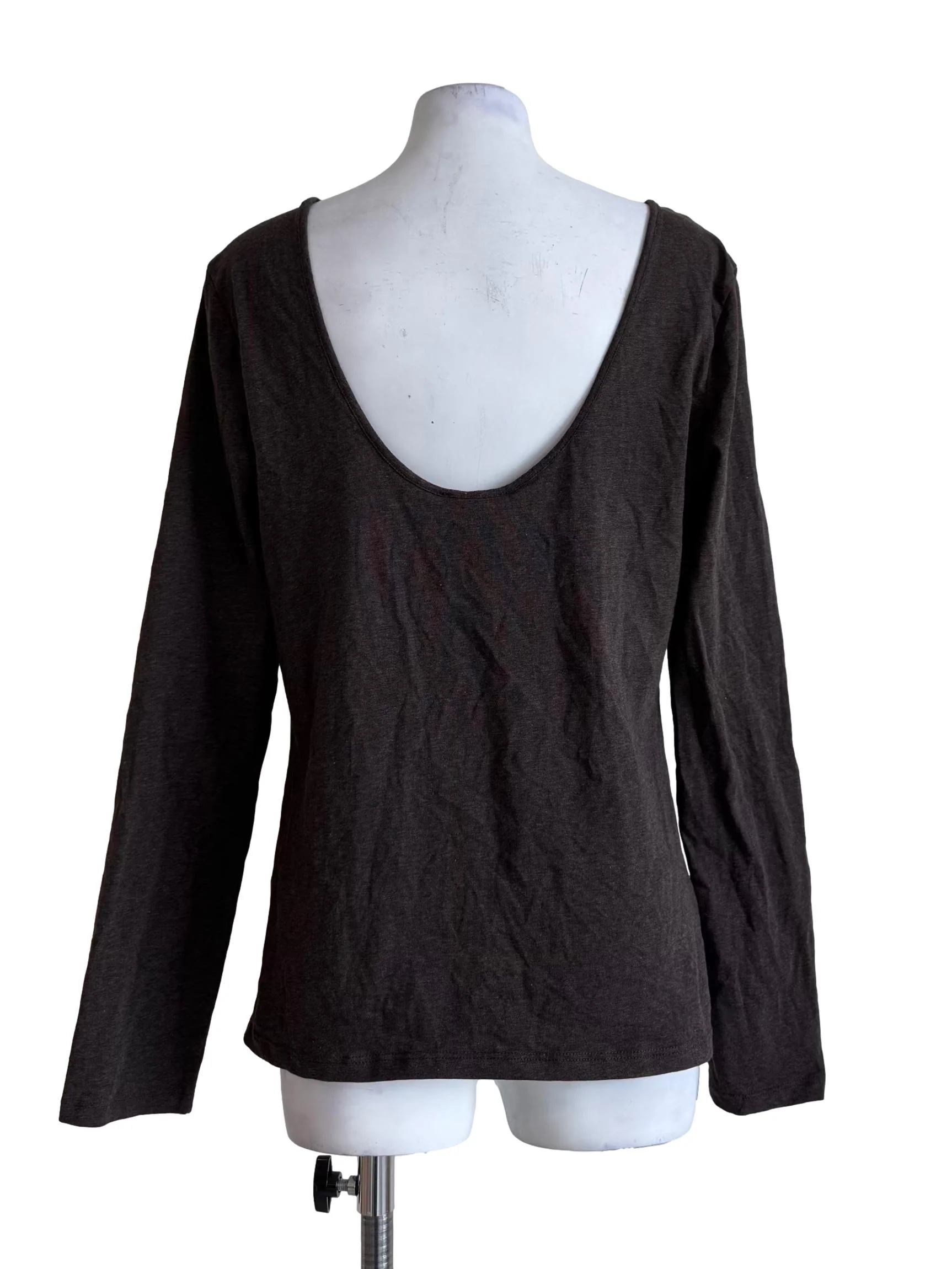 Dark Brown Bare Back Top - Image 2