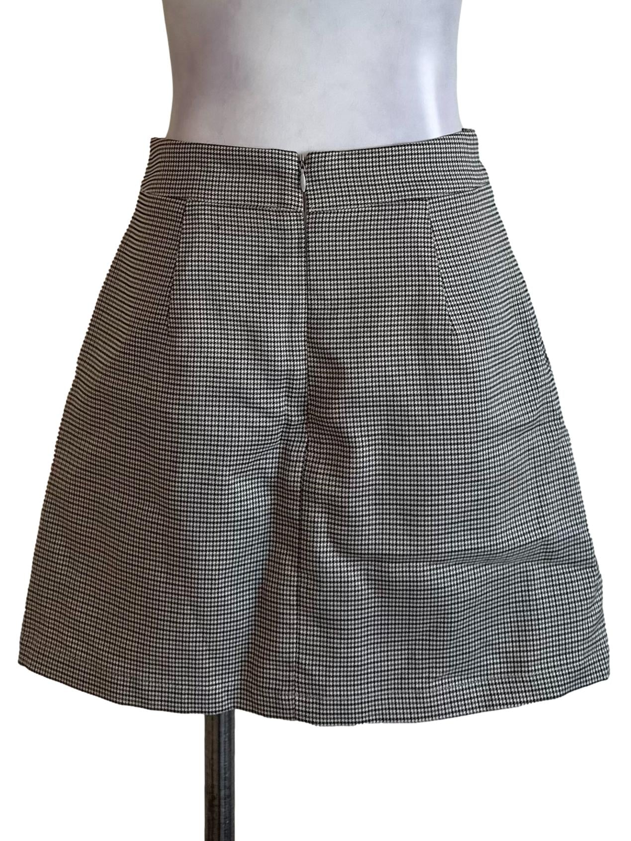 Dark Brown Nailshead Pattern Skorts - Image 2