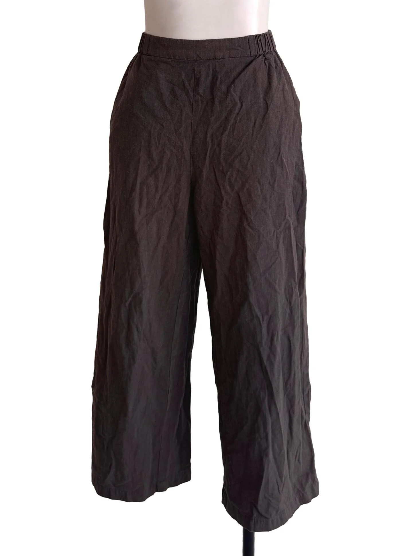 Dark Brown Relaxed Pants