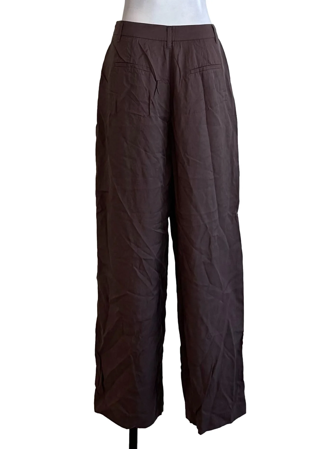 Dark Brown Straight Long Pants - Image 2