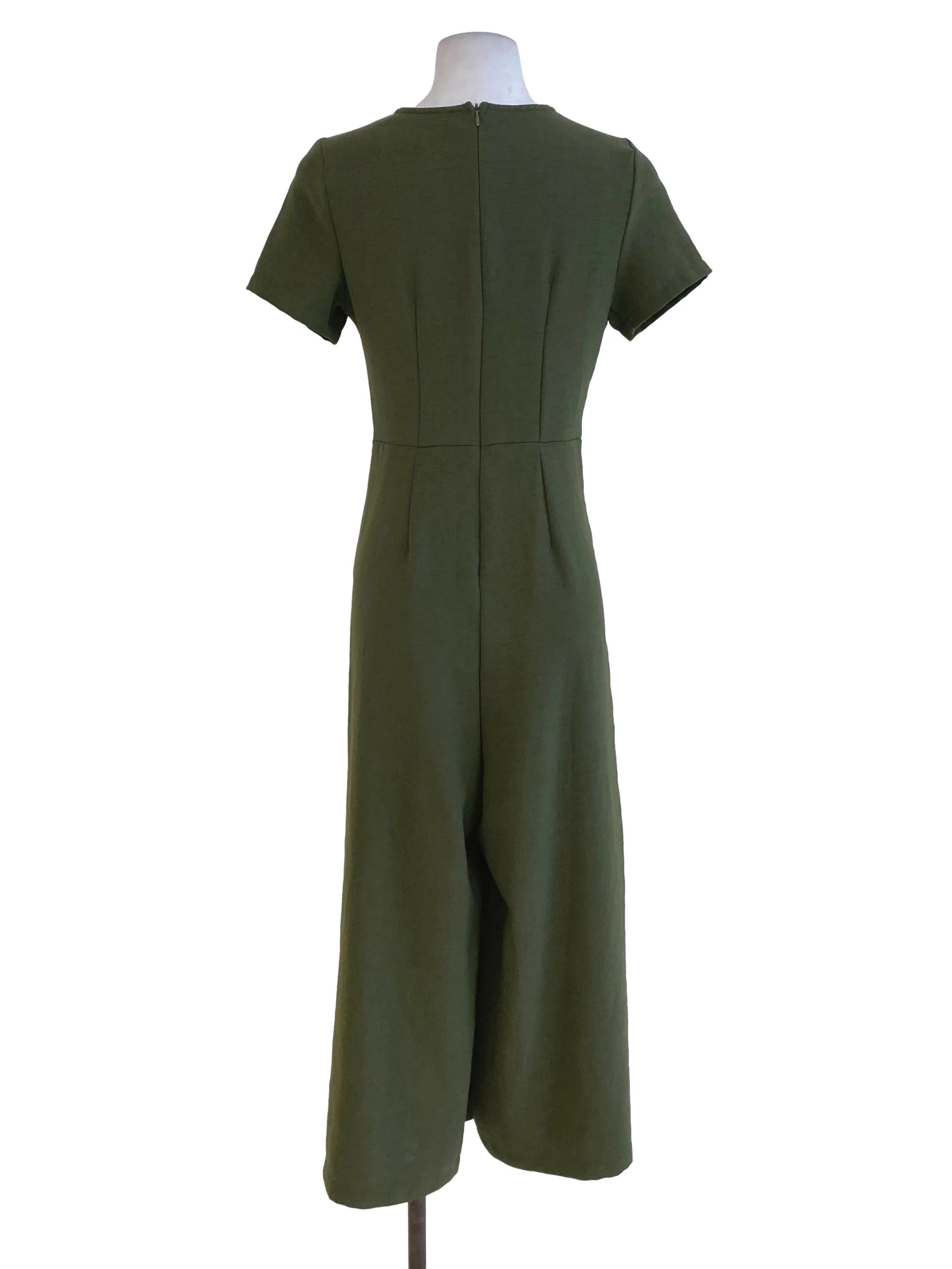 Dark Green Twill Jumpsuits TEM - Image 2