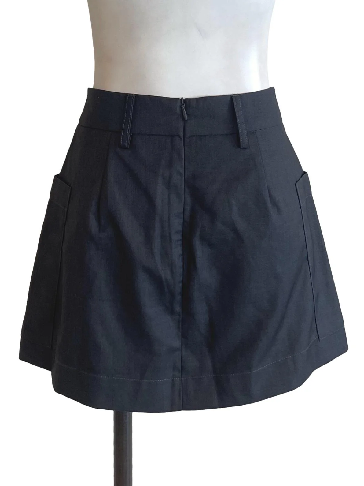 Dark Grey Asymmetric Skorts - Image 2