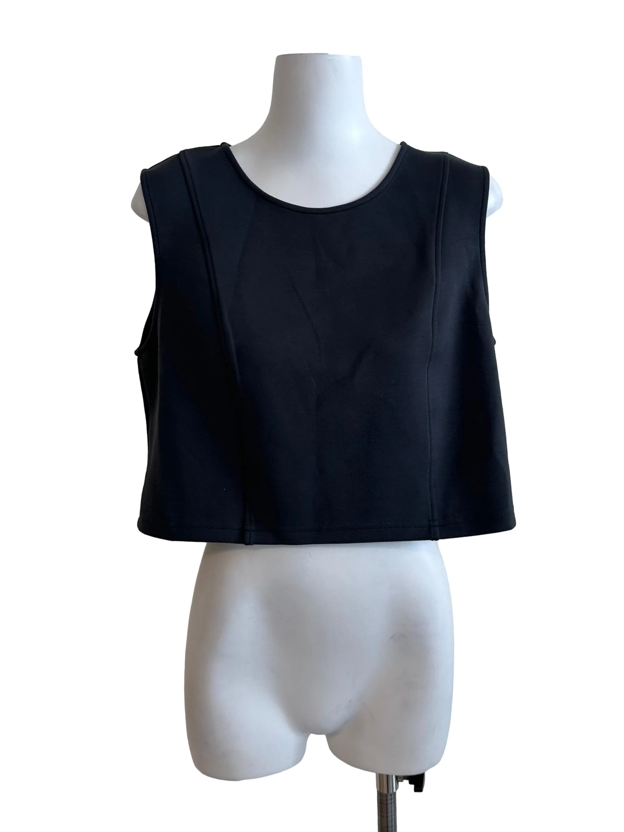 Dark Grey Round Neck Casual Top