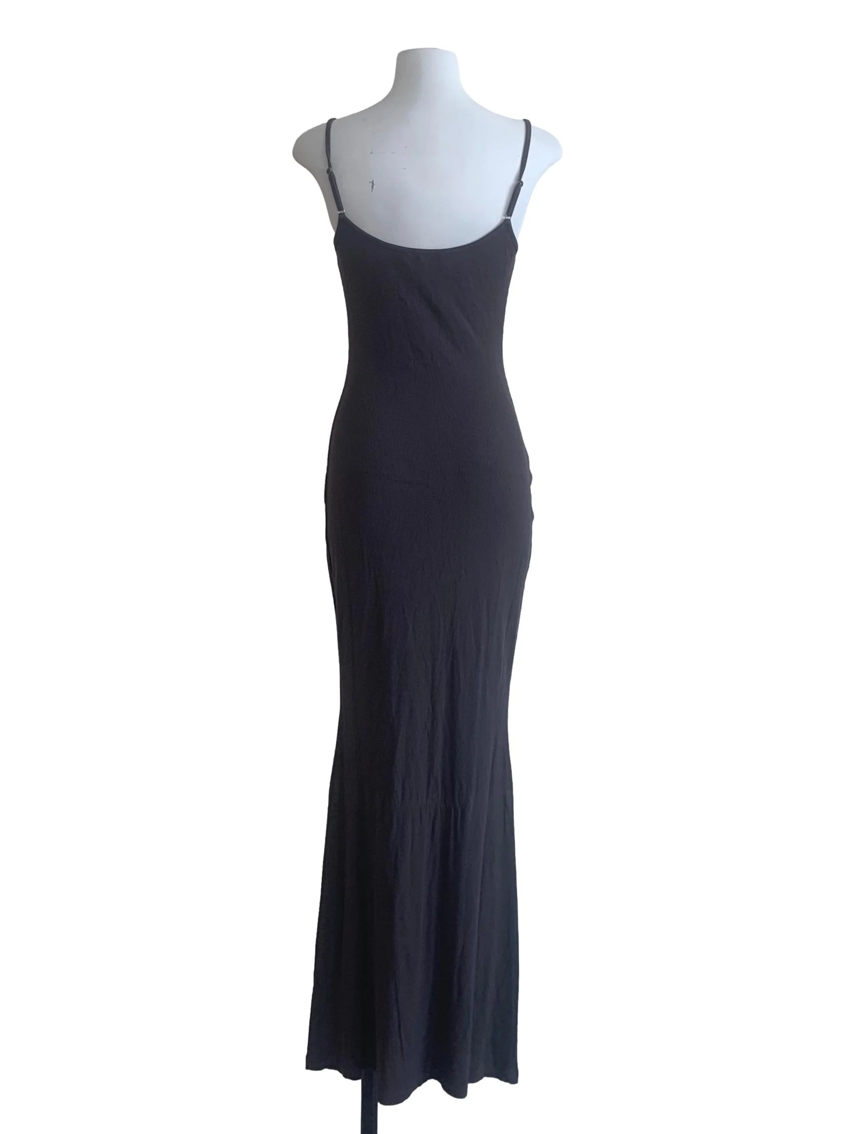 Dark Grey Spaghetti Strap Bodycon Dress - Image 2