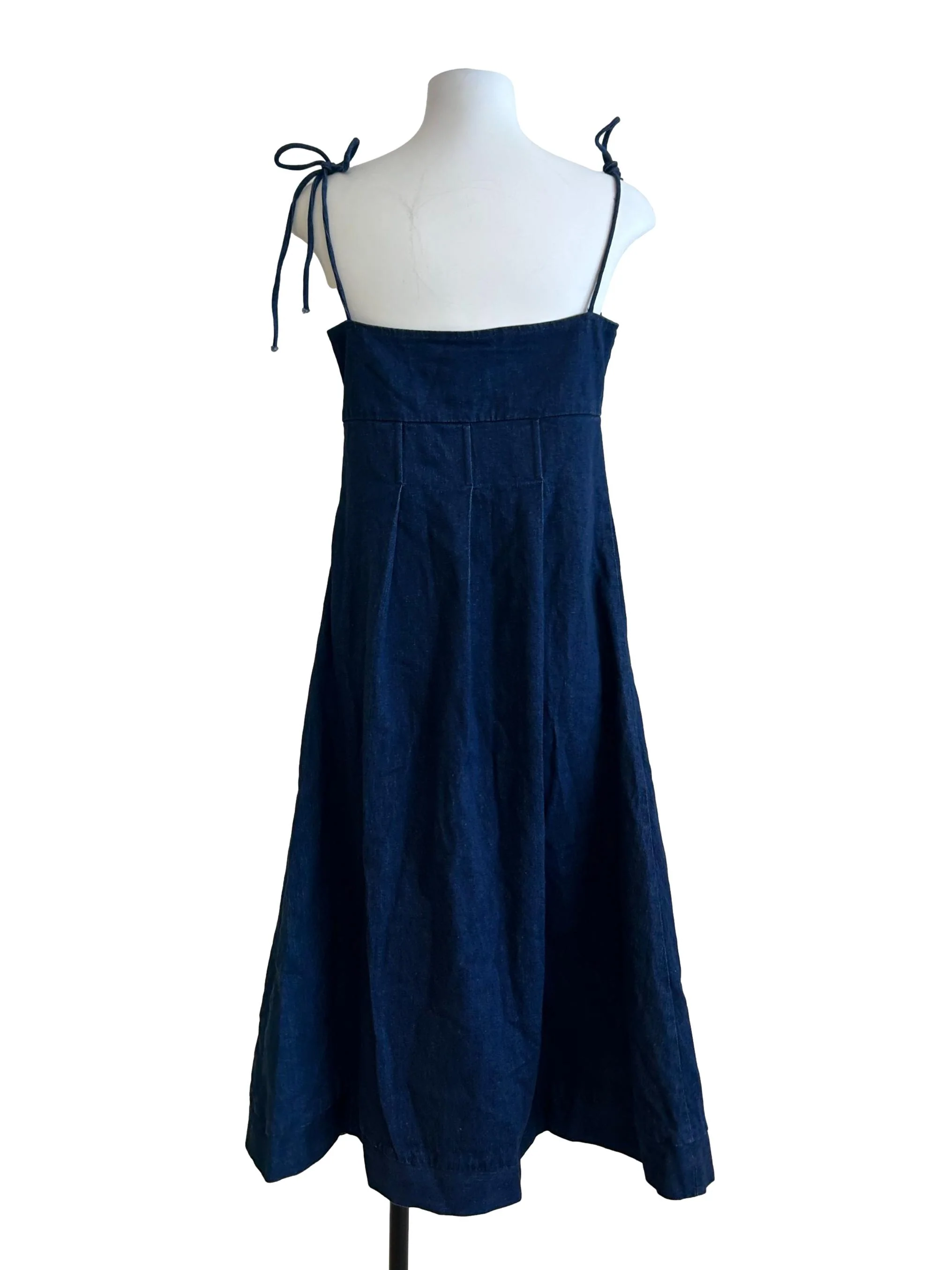 Deep Blue Denim Dress - Image 2