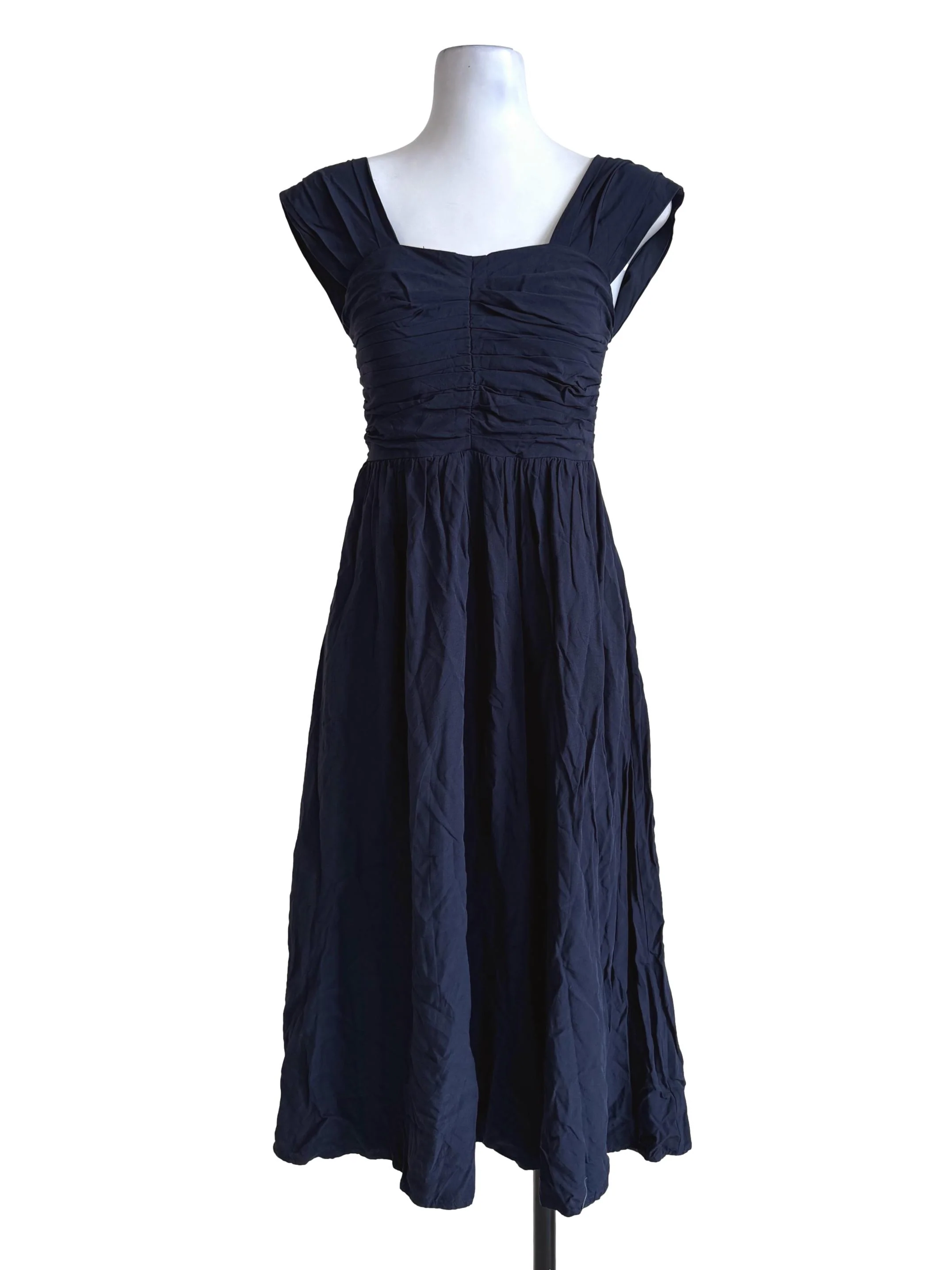 Deep Blue Padded Dress