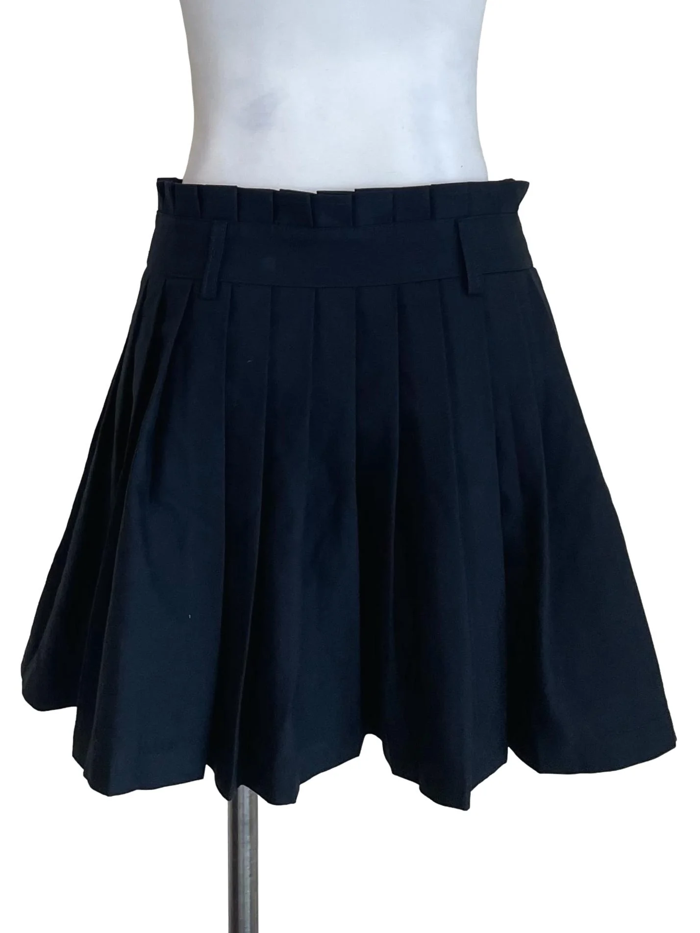 Deep Navy Pleated Skirt - Image 2