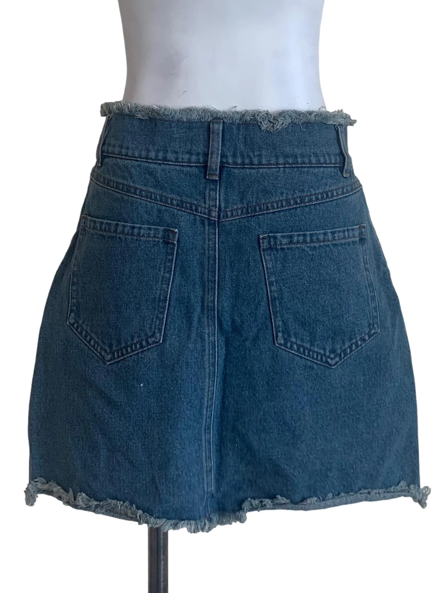 Denim Blue A-Line Skorts - Image 2