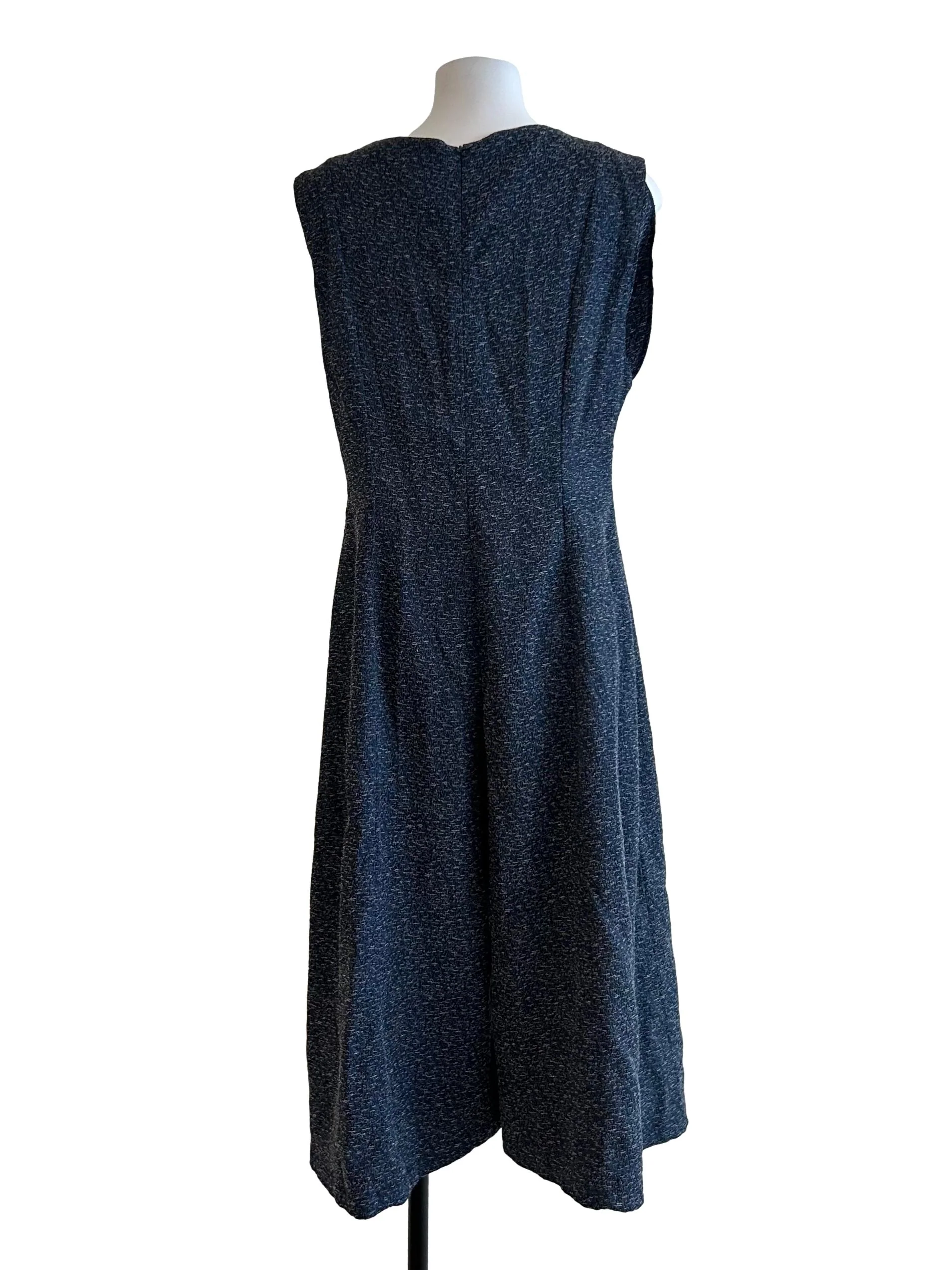 Denim Blue And White Button Jumpsuit - Image 2
