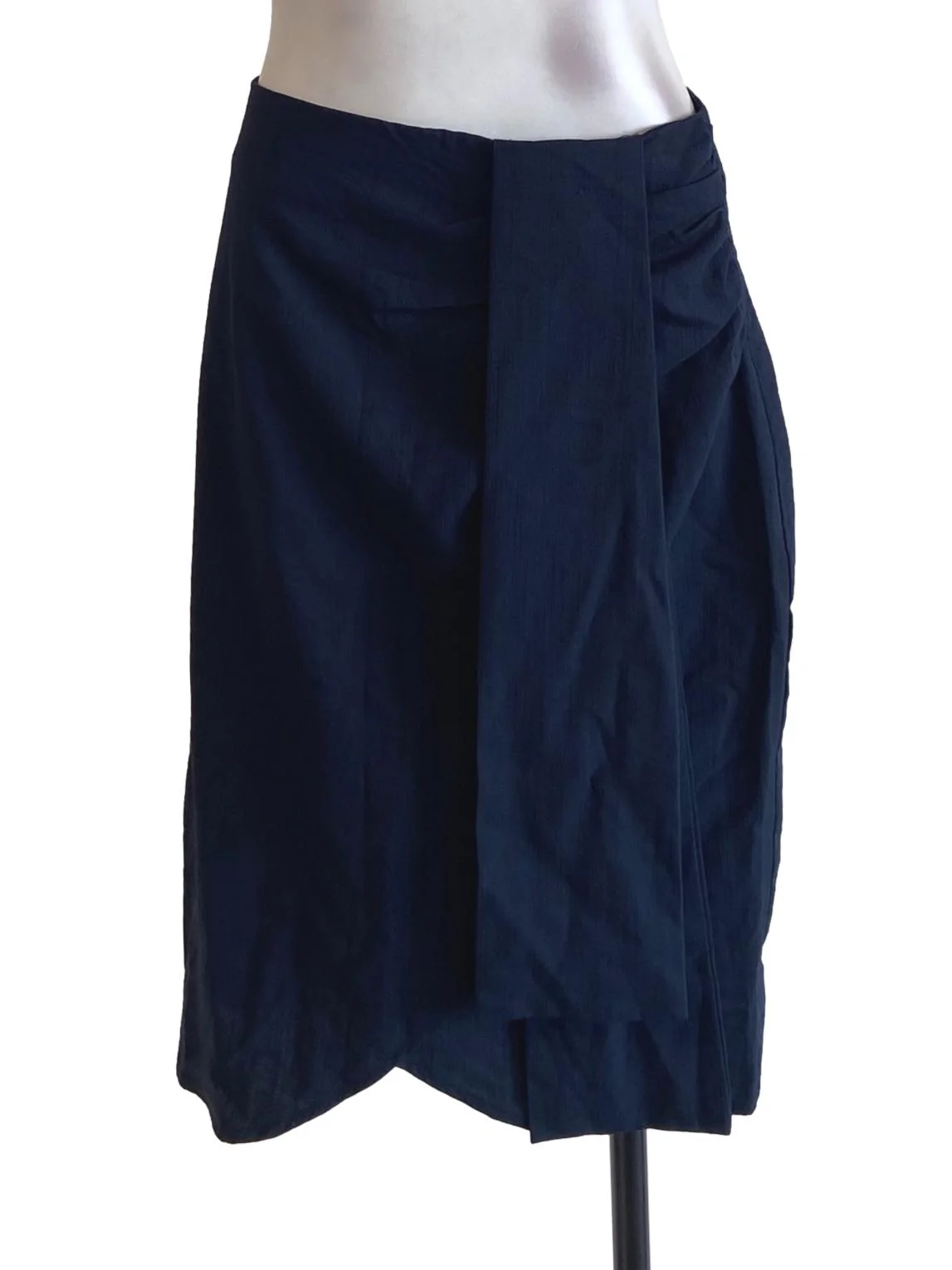Denim Blue Asymmetric Skirts