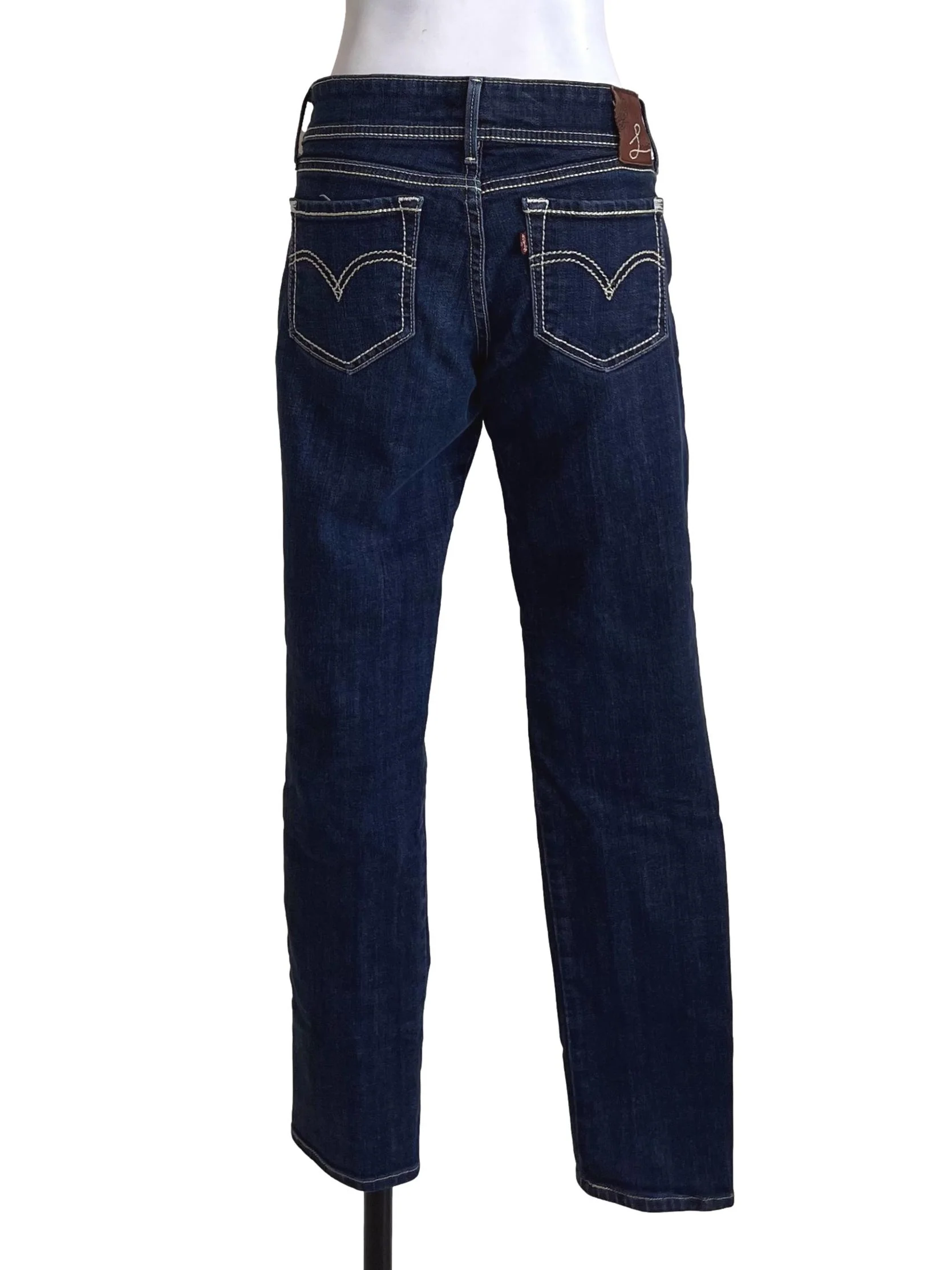 Denim Blue Low Rise Jeans - Image 2
