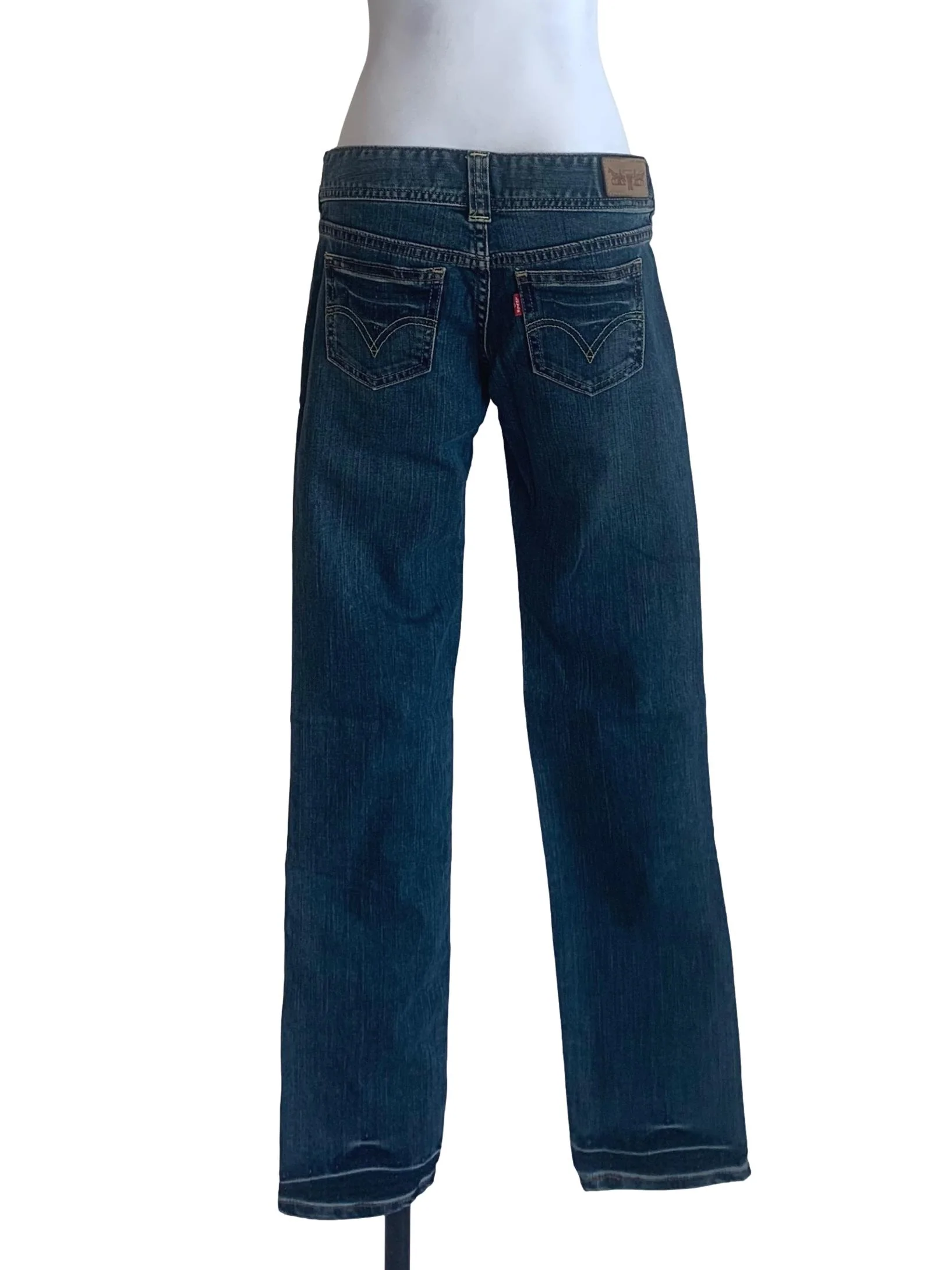 Denim Blue Low Rise Skinny Jeans - Image 2