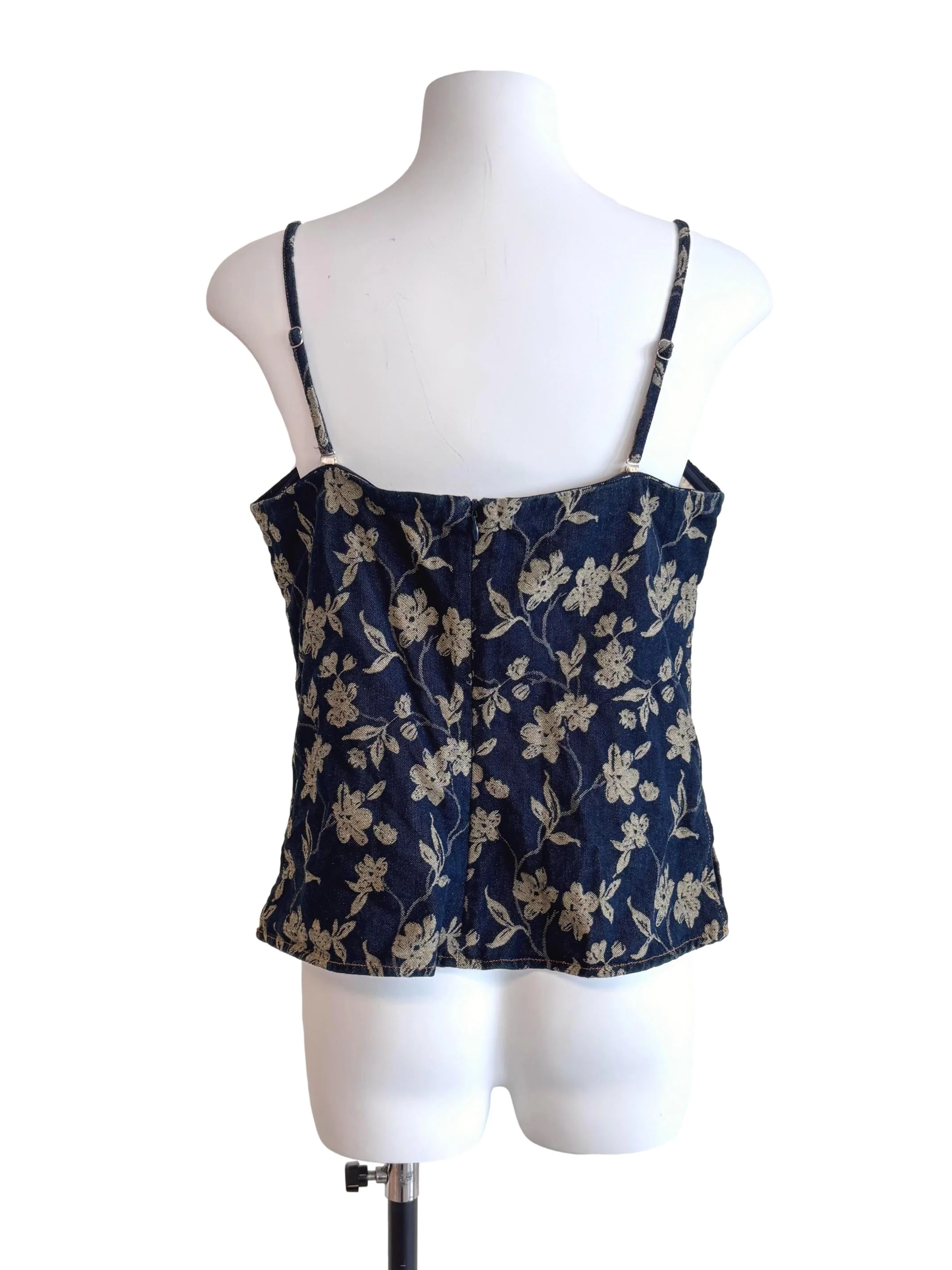 Denim Blue Padded Cami Top TCL - Image 2