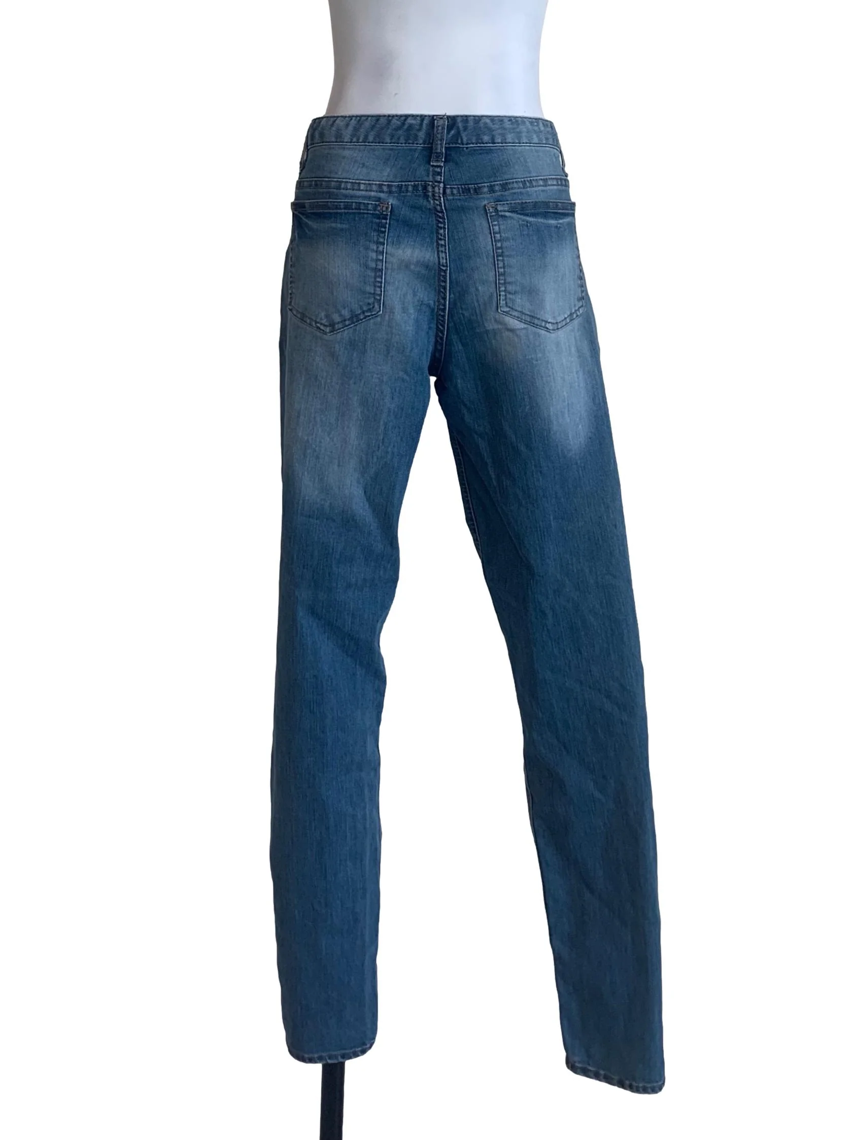 Denim Blue Skinny Fit Jeans - Image 2