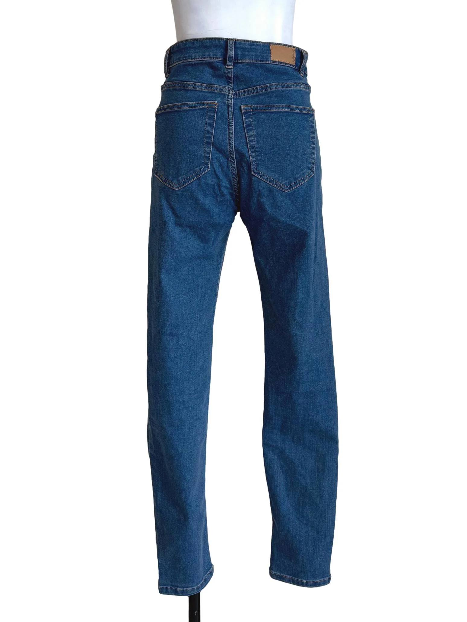 Denim Blue Skinny Jeans - Image 2