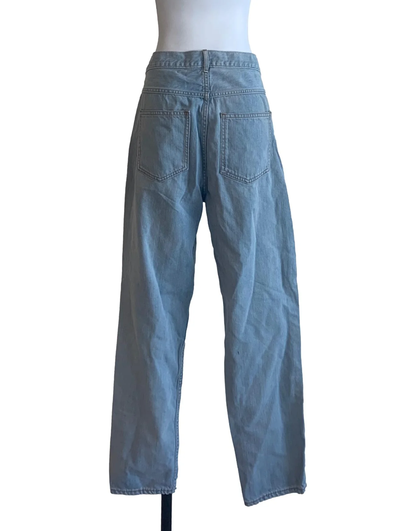 Denim Blue Straight Cut Jeans - Image 2