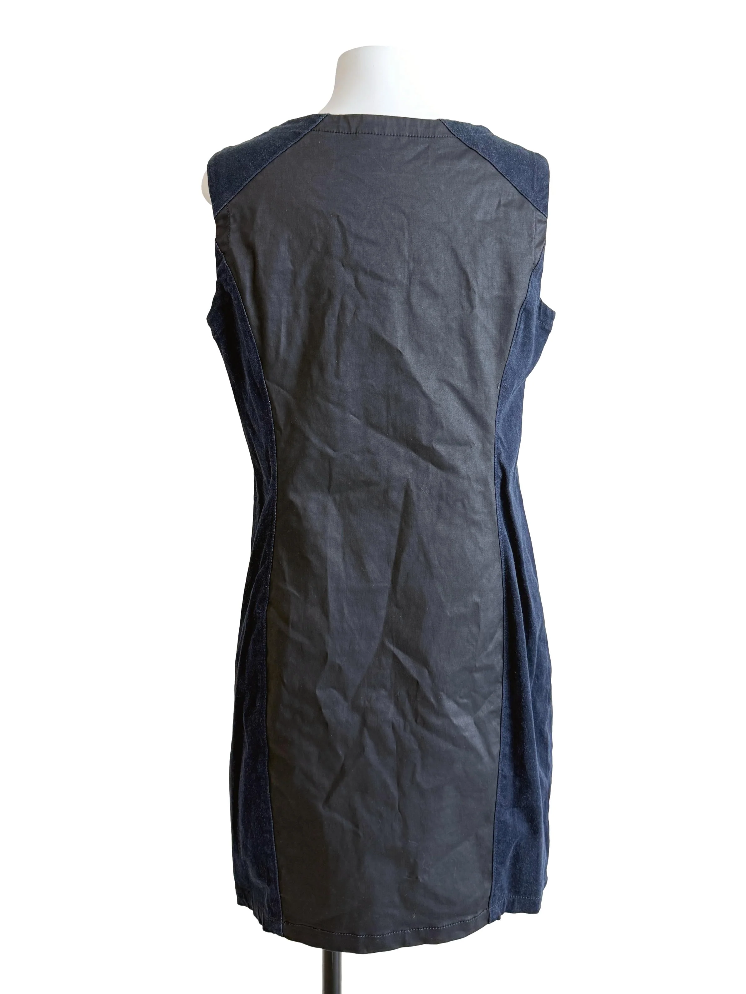 Denim Sleeveless Tunic Dress - Image 2