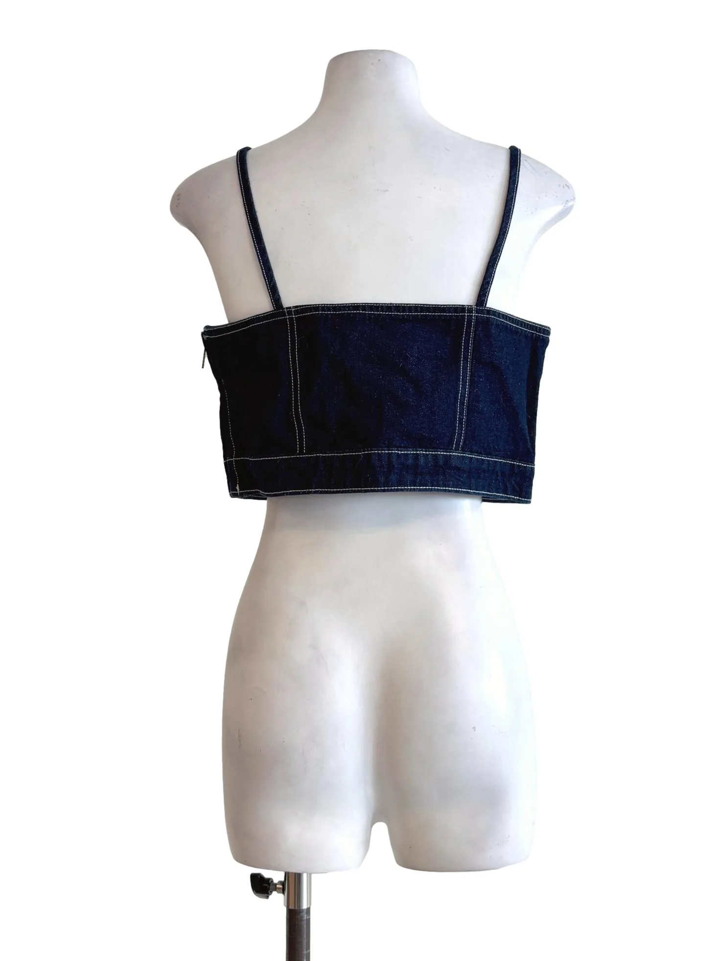 Denim Spaghetti Strap Top - Image 2