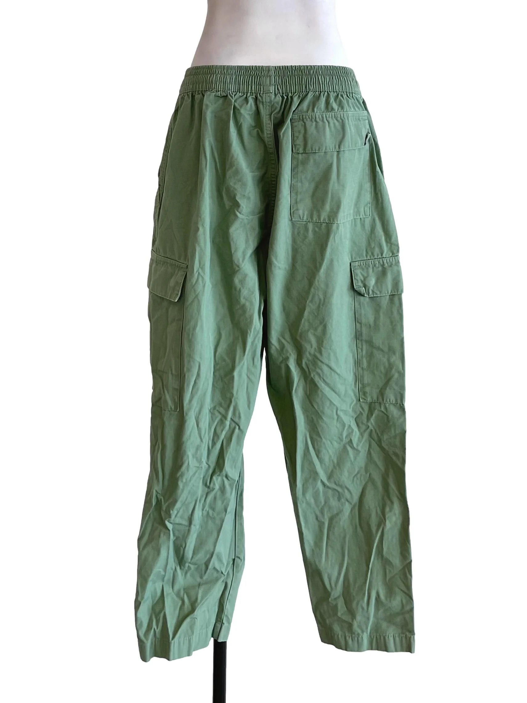 Dull Green Cargo Pants - Image 2