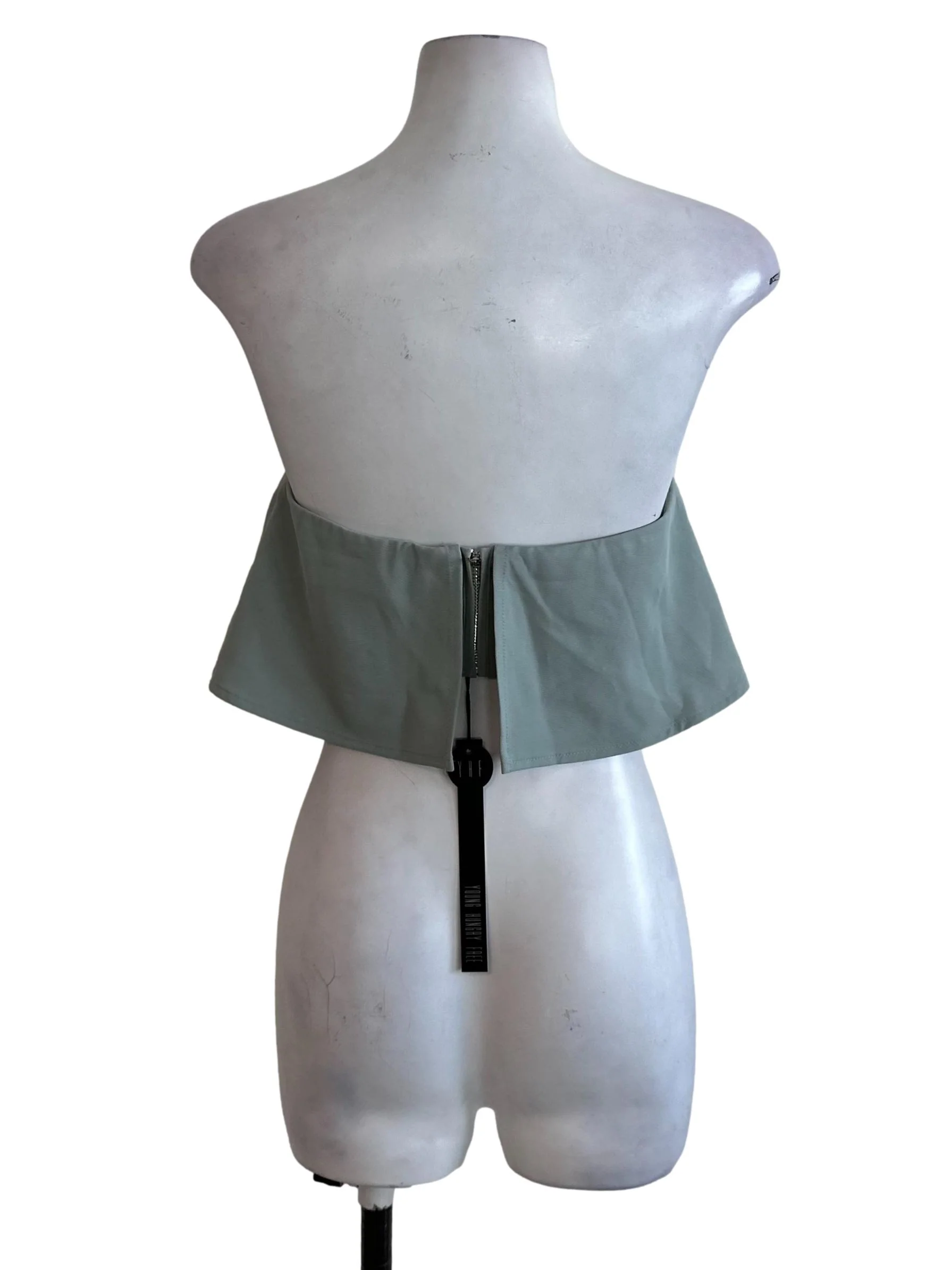 Dusty Green Flare Tube Top - Image 2