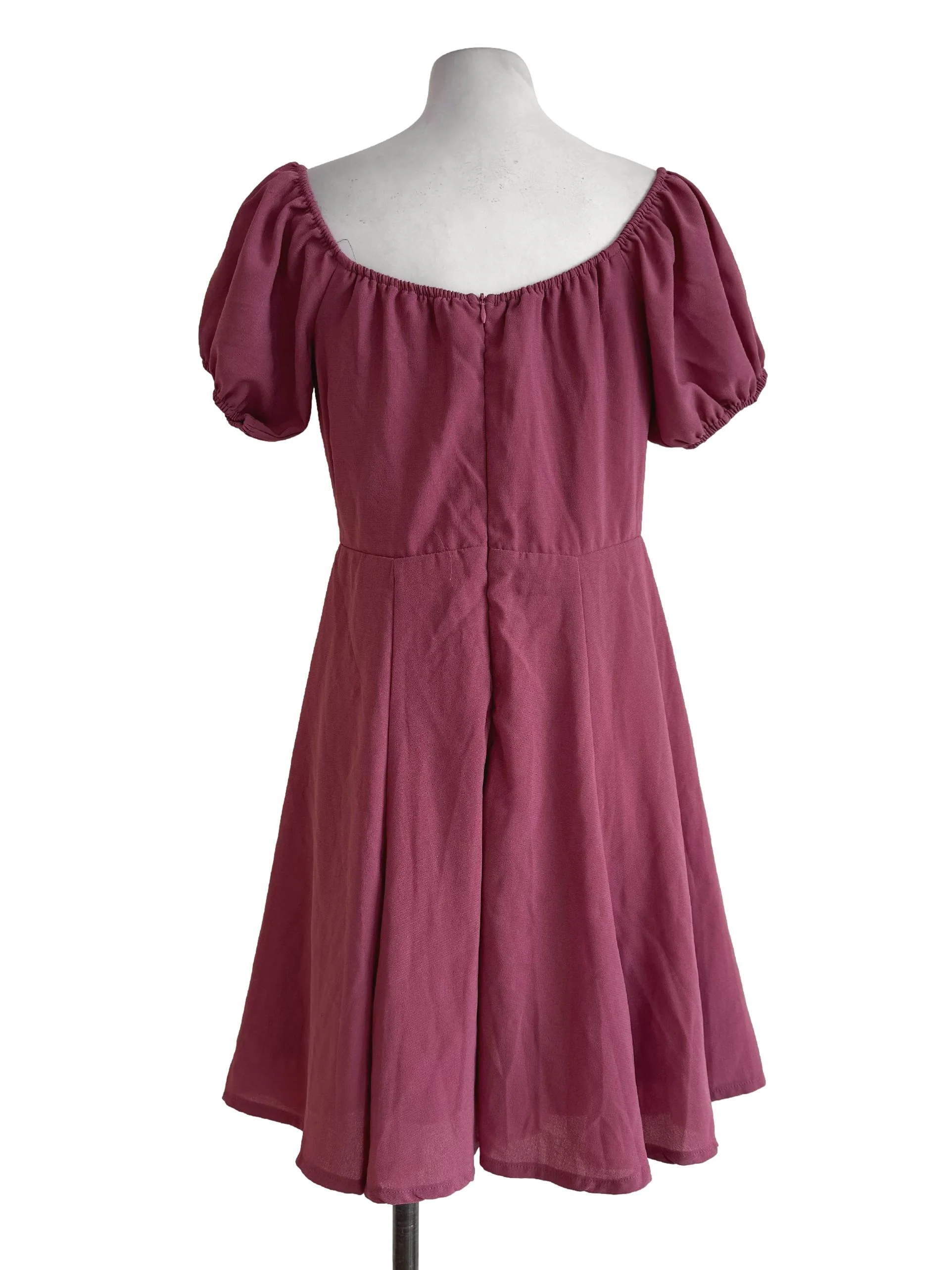 Dusty Hibiscus A-Line Dress - Image 2