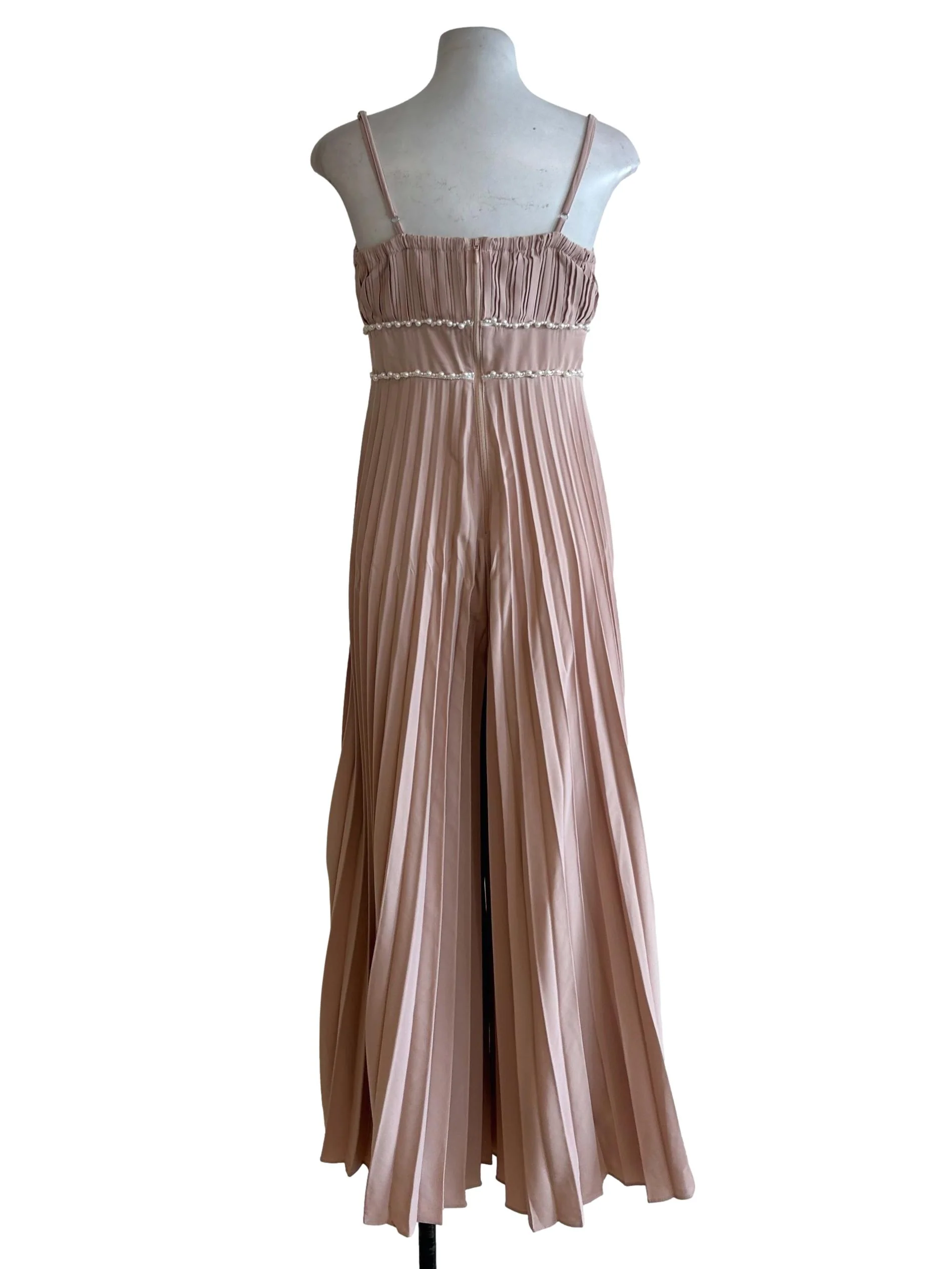 Dusty Pink Pleated Jumpsuit - Image 2