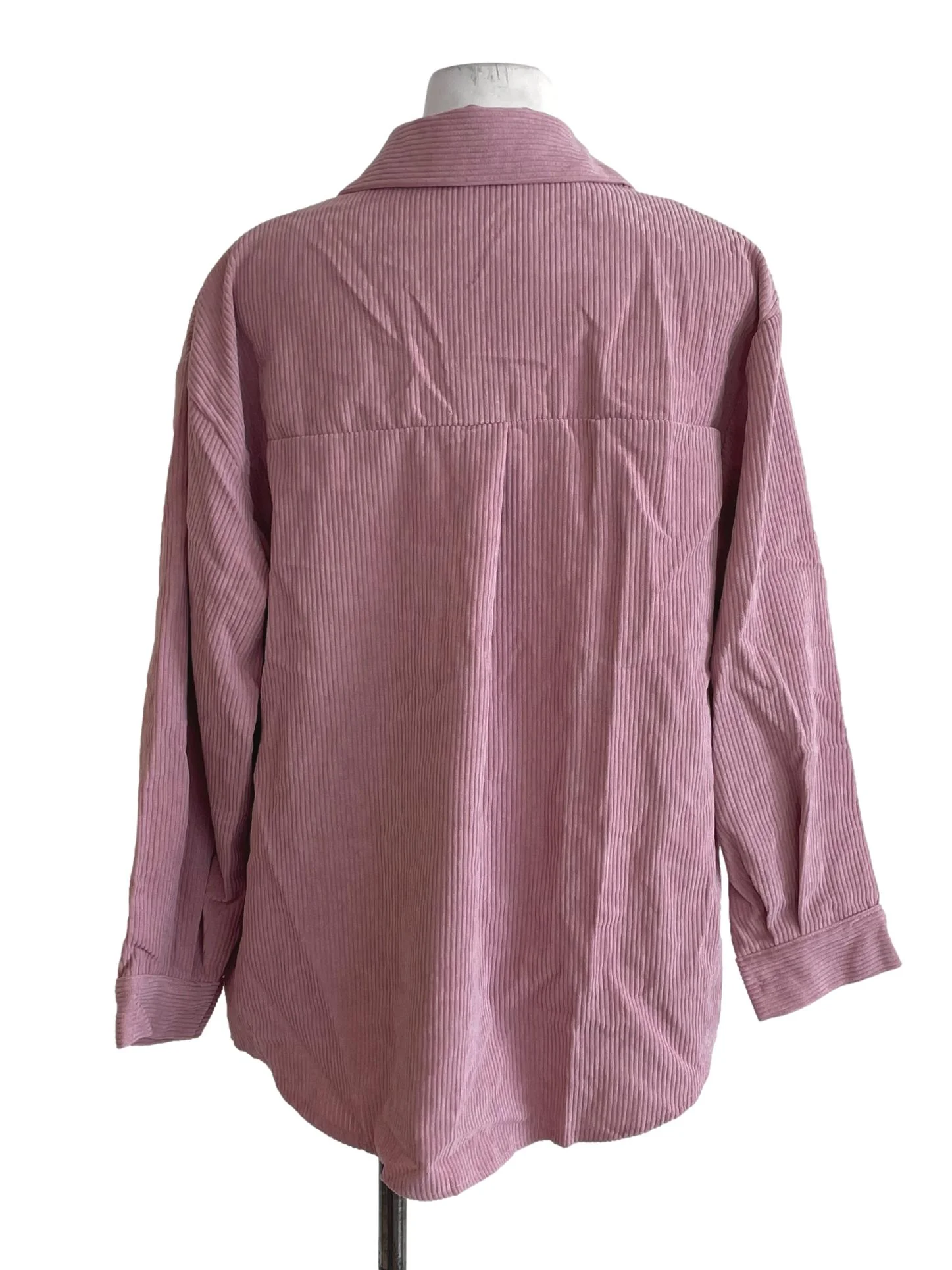 Dusty Pink Ribbed Top - Image 2