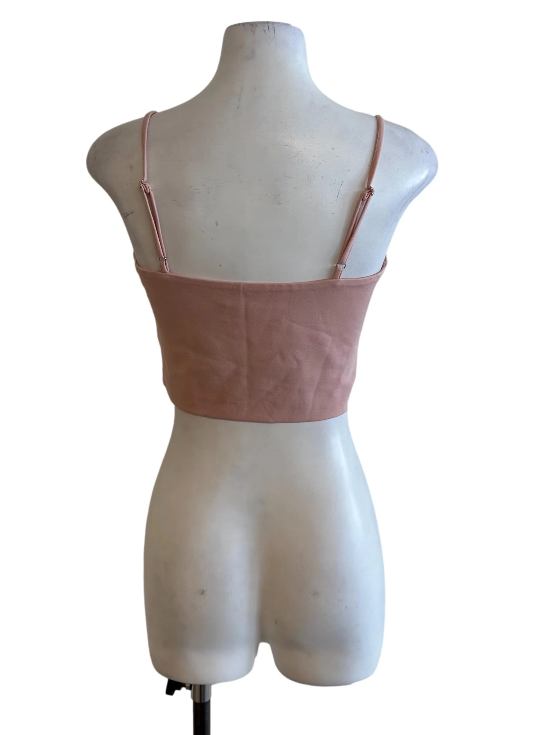Dusty Pink Square Neck Top - Image 2