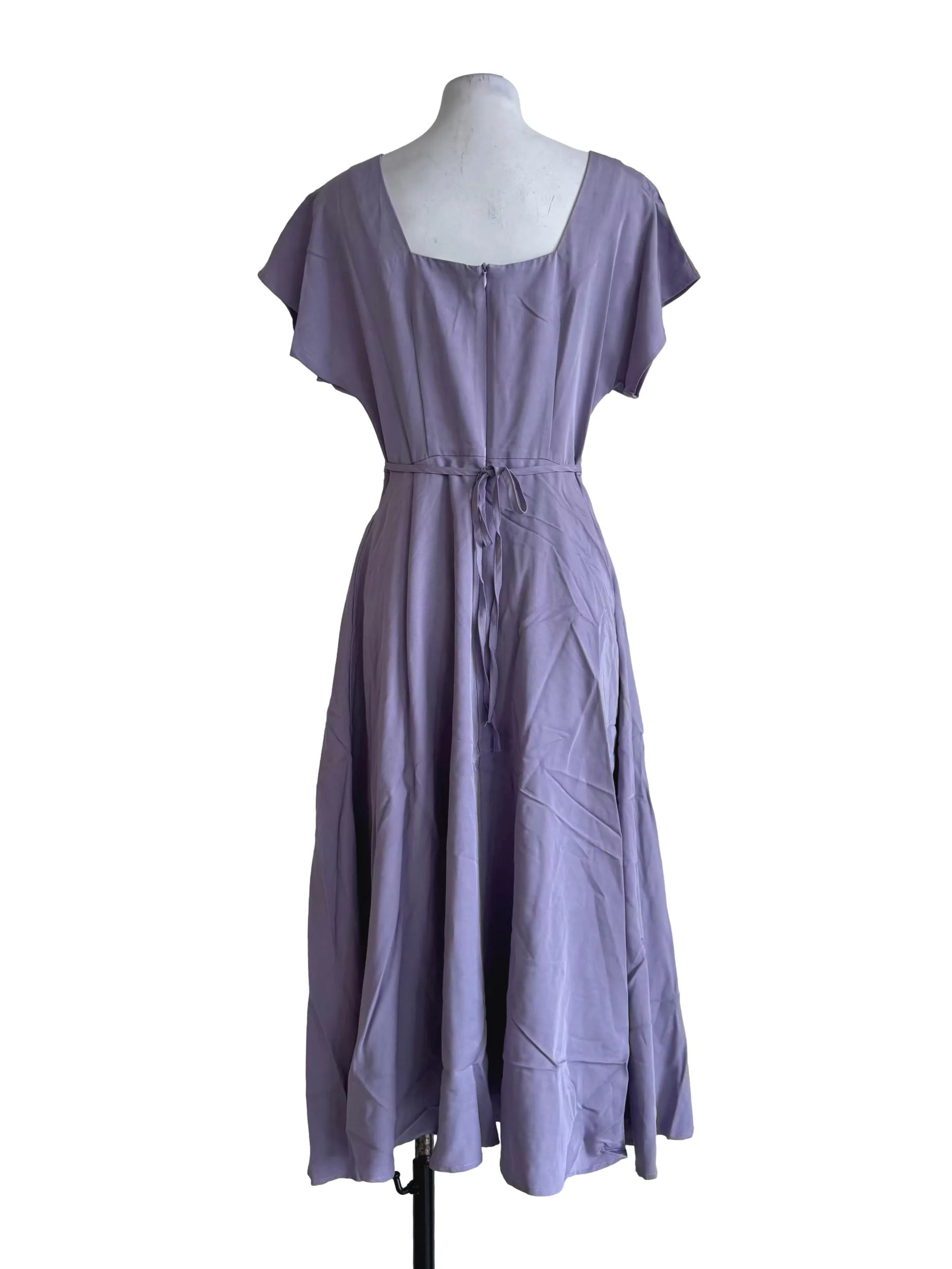 Dusty Purple Empire Dress - Image 2
