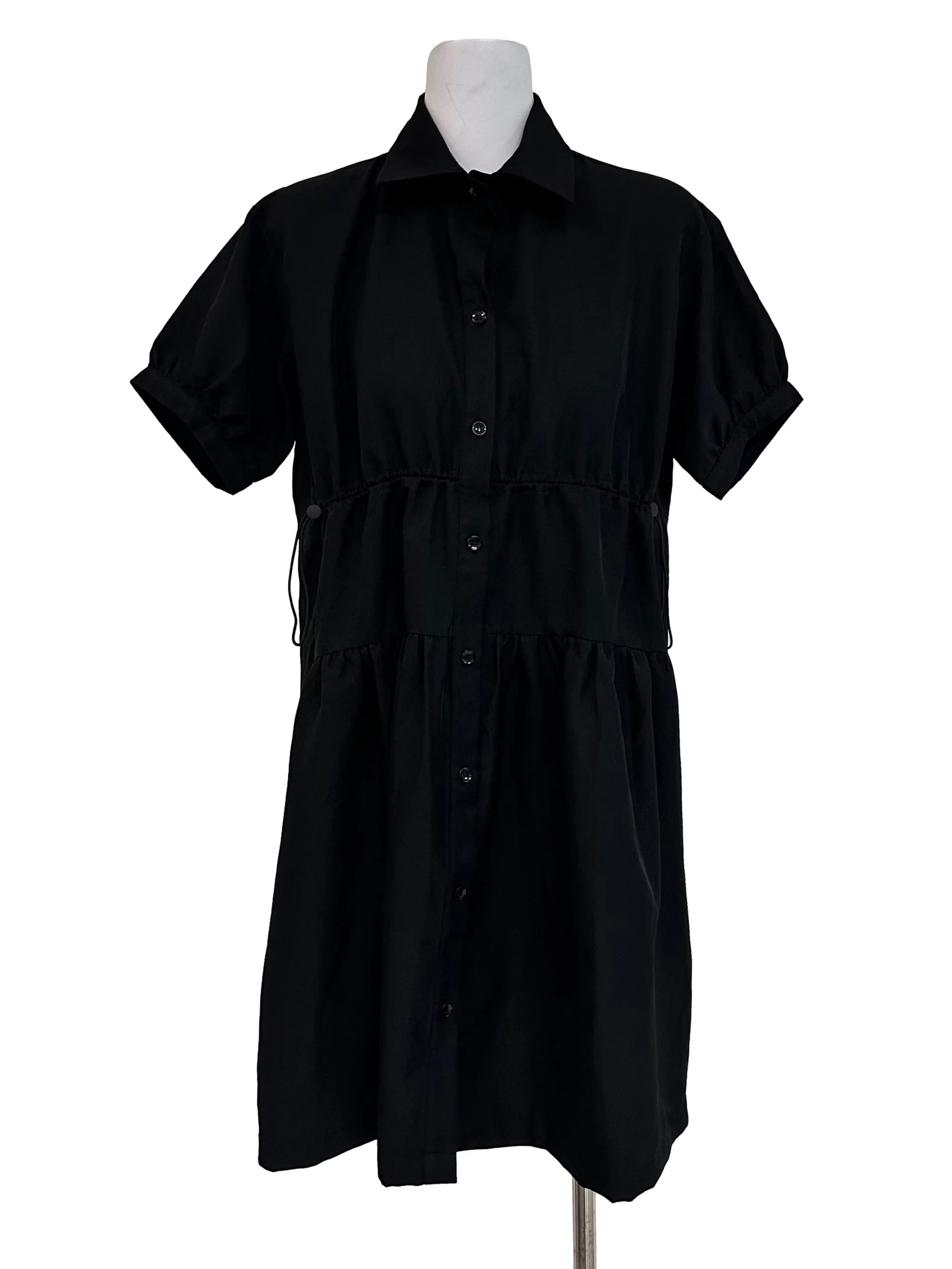 Ebony Black Collar Dress