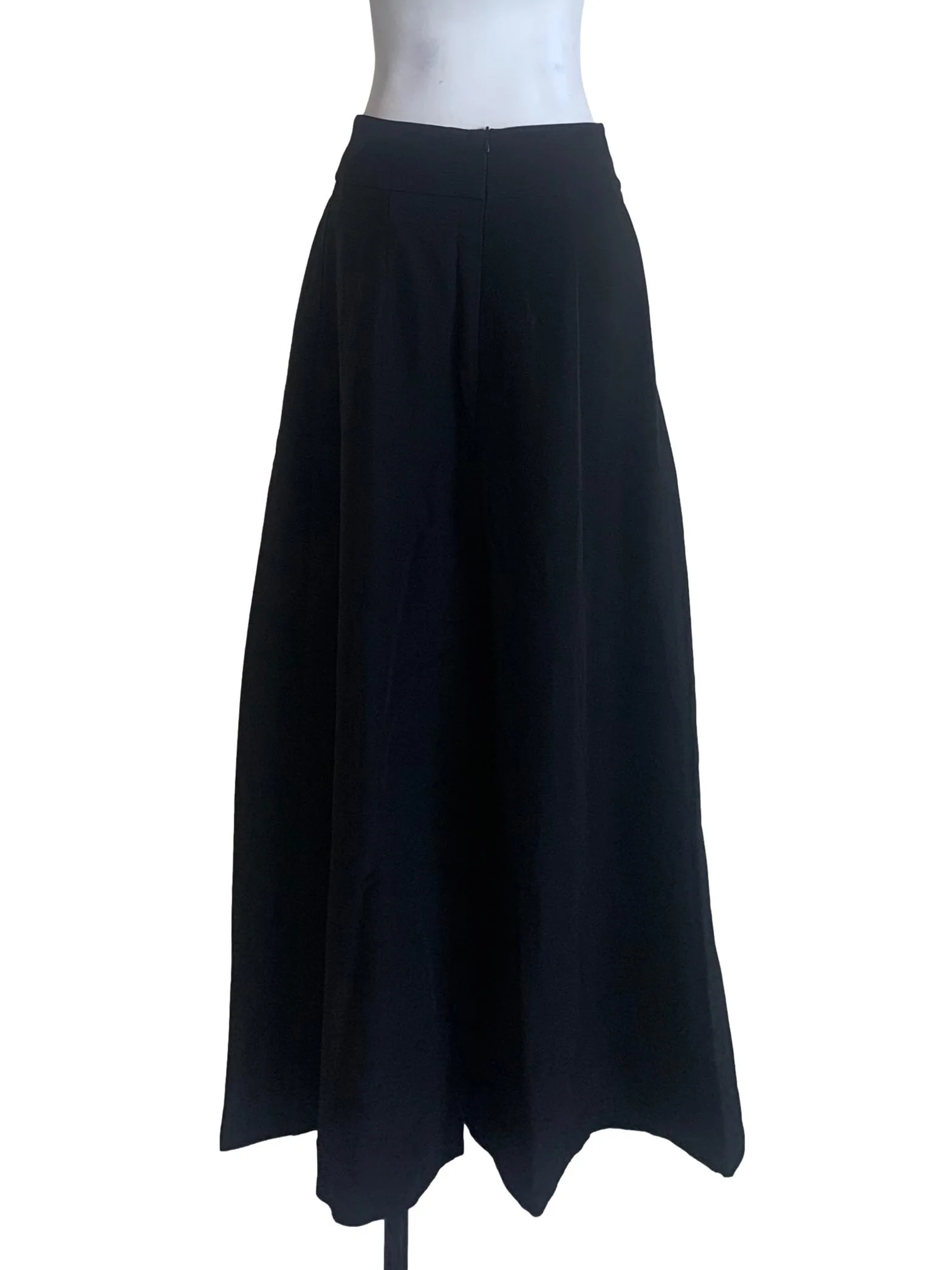 Ebony Black Middle Pleat Culottes - Image 2