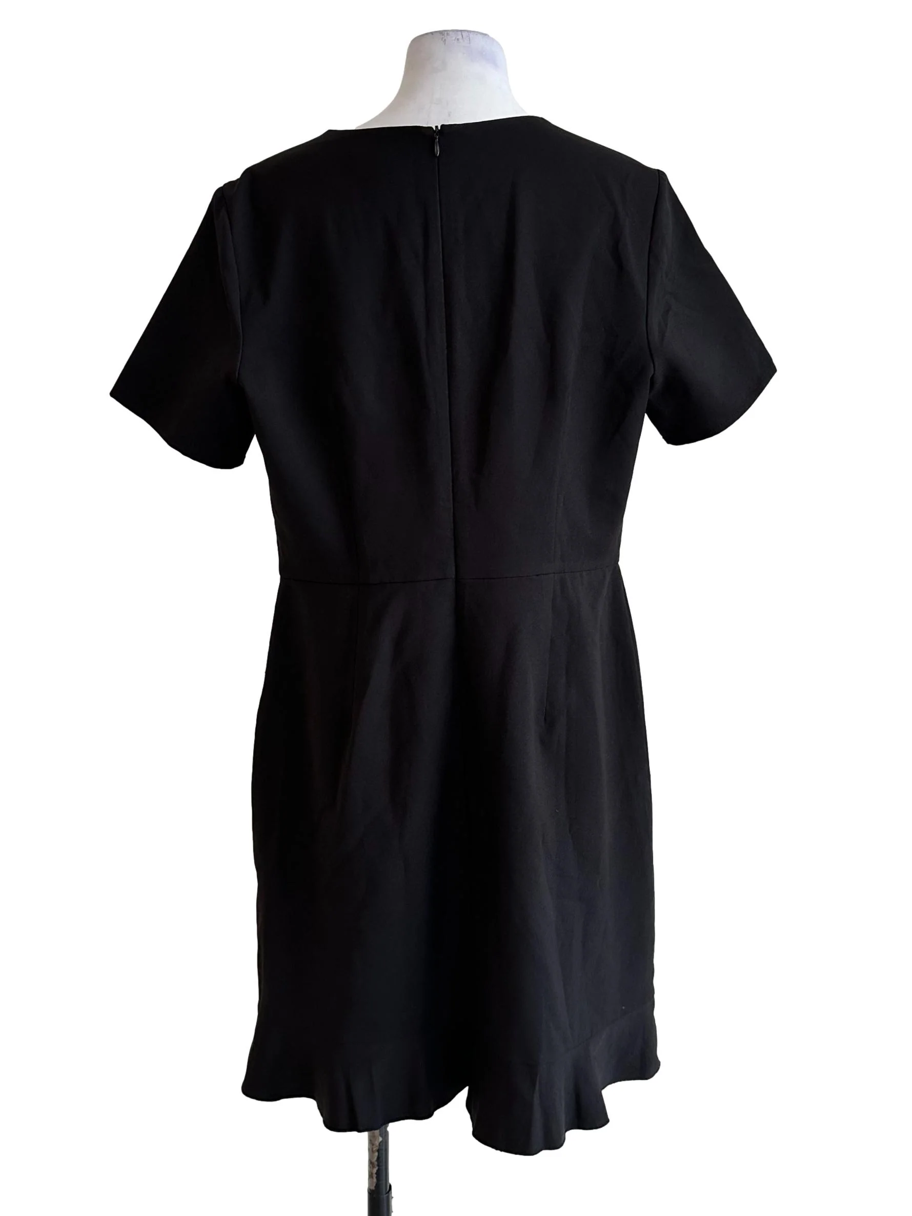 Ebony Black Round Neck Dress - Image 2