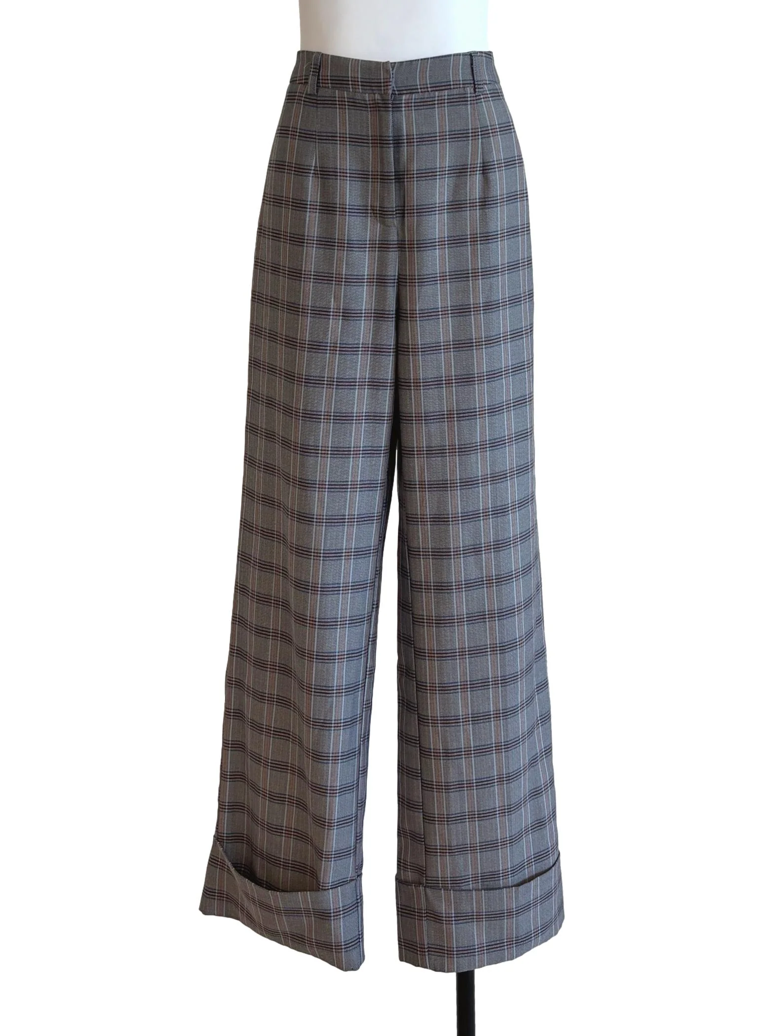 Echo Grey Checkered Pants LB