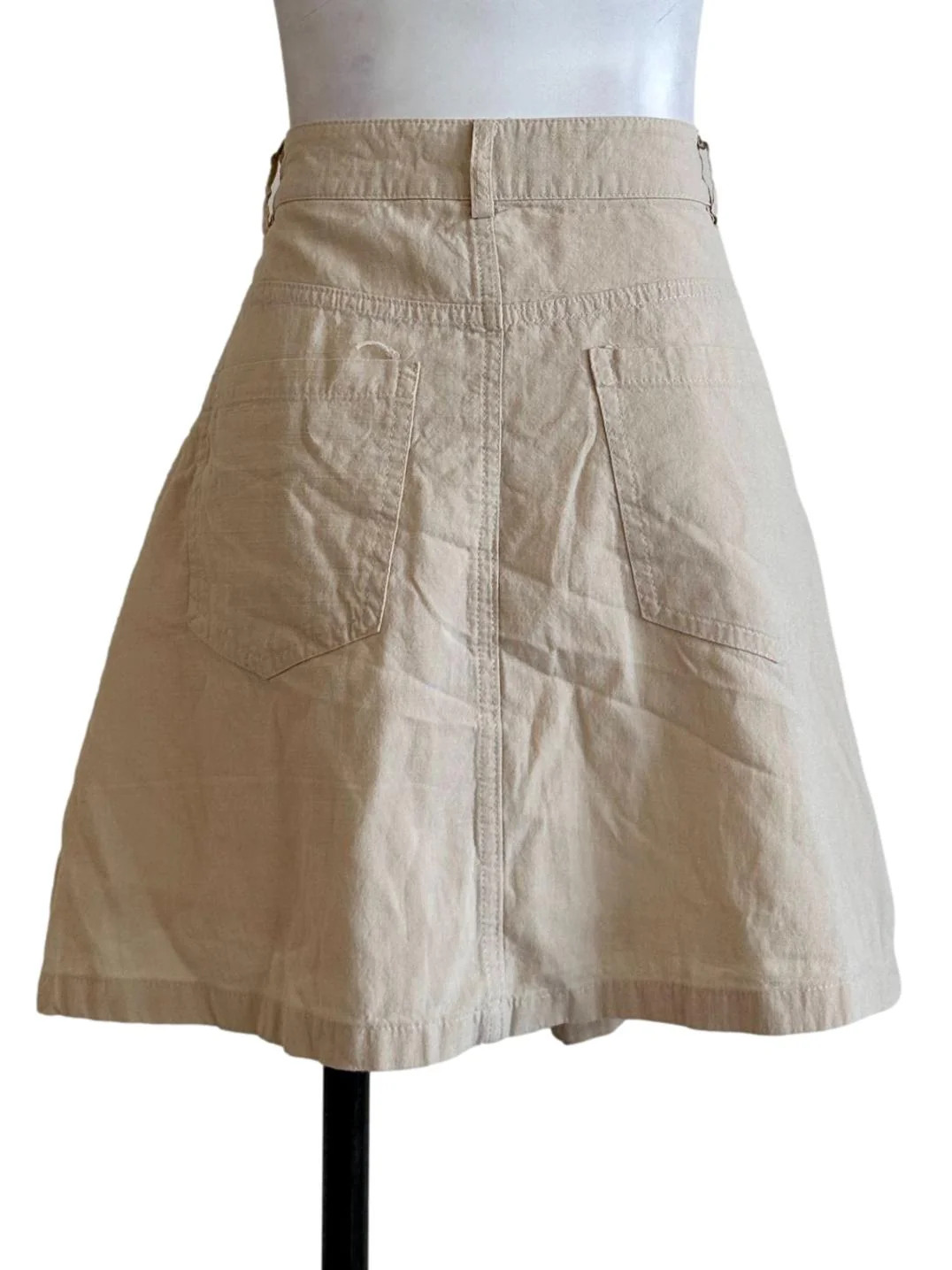 Egg Nog Beige Plain Skort - Image 2