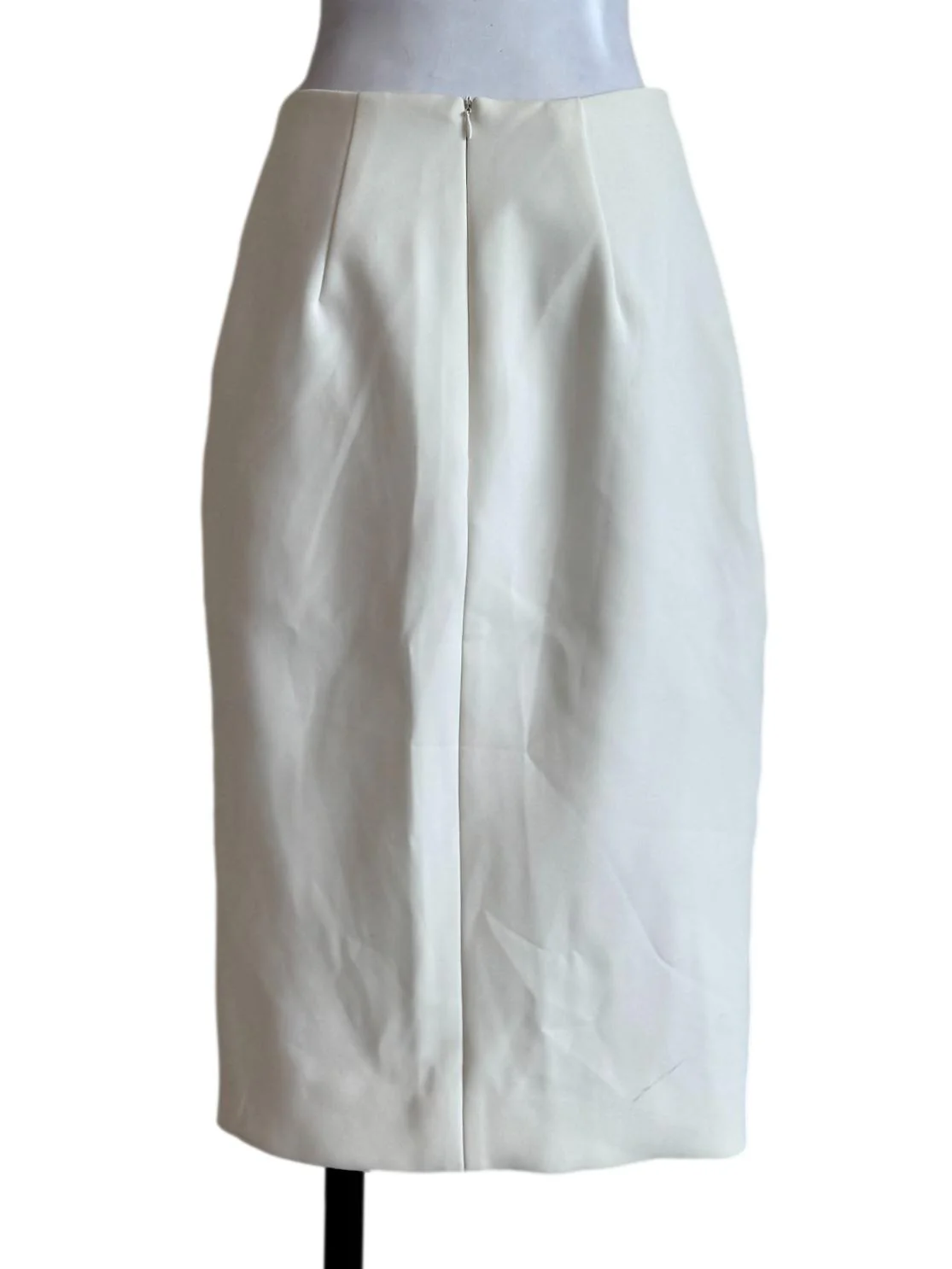 Eggshell White Pencil Skirt - Image 2