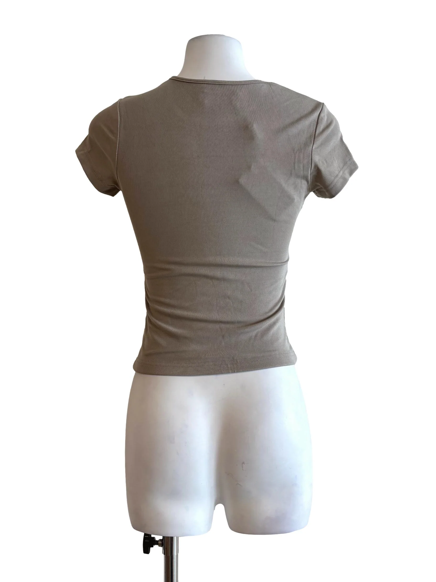 Eggshell Fitted Tank Top - Image 2