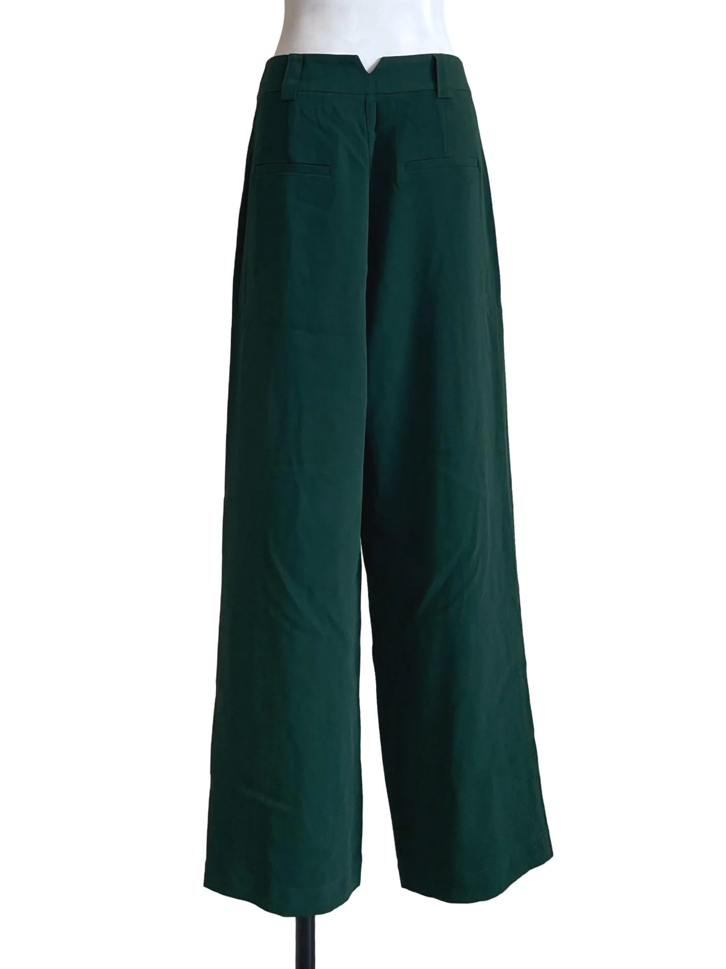 Emerald Green Straight Cut Pants - Image 2