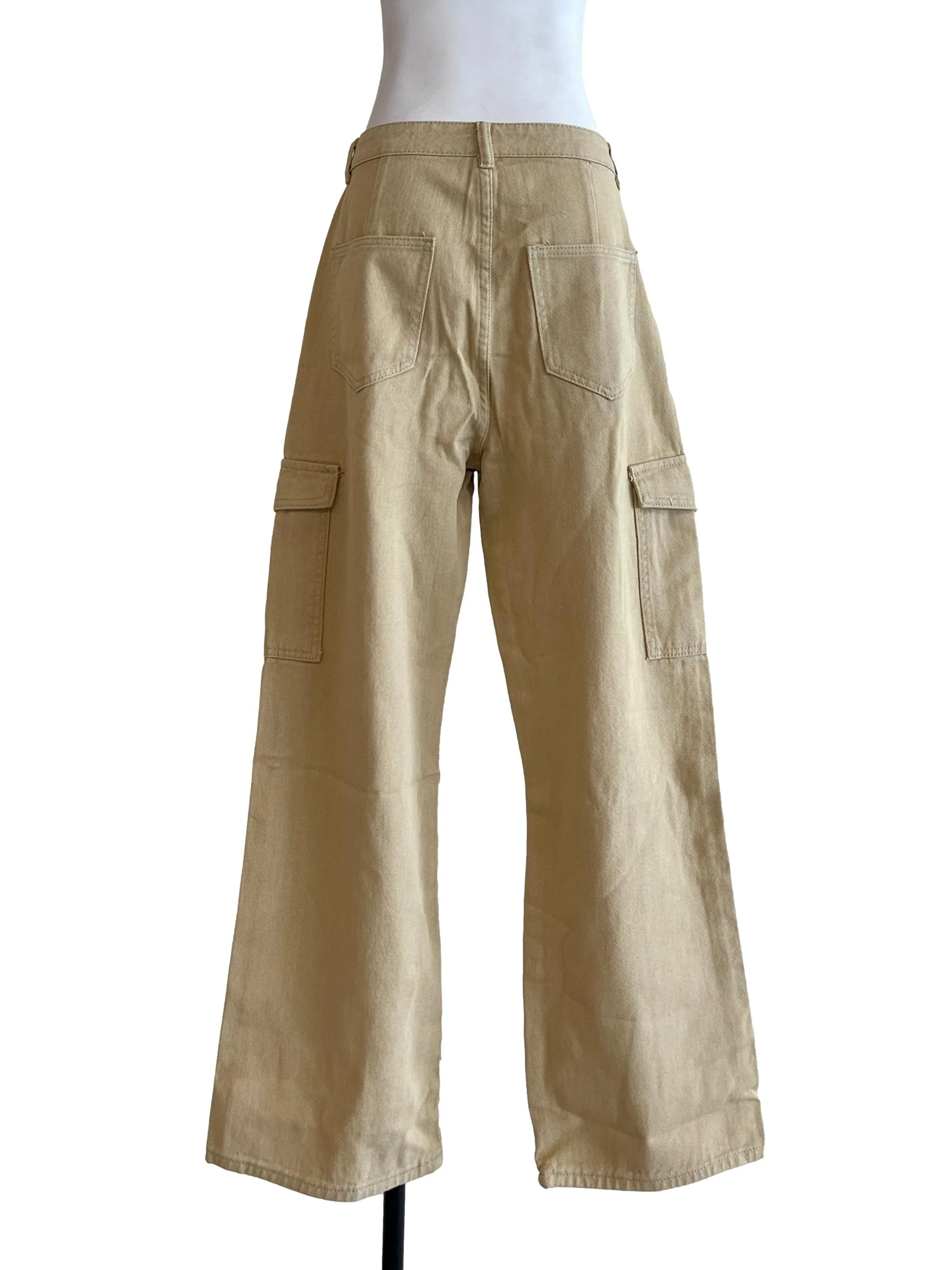 Flaxen Yellow Cargo Pants - Image 2